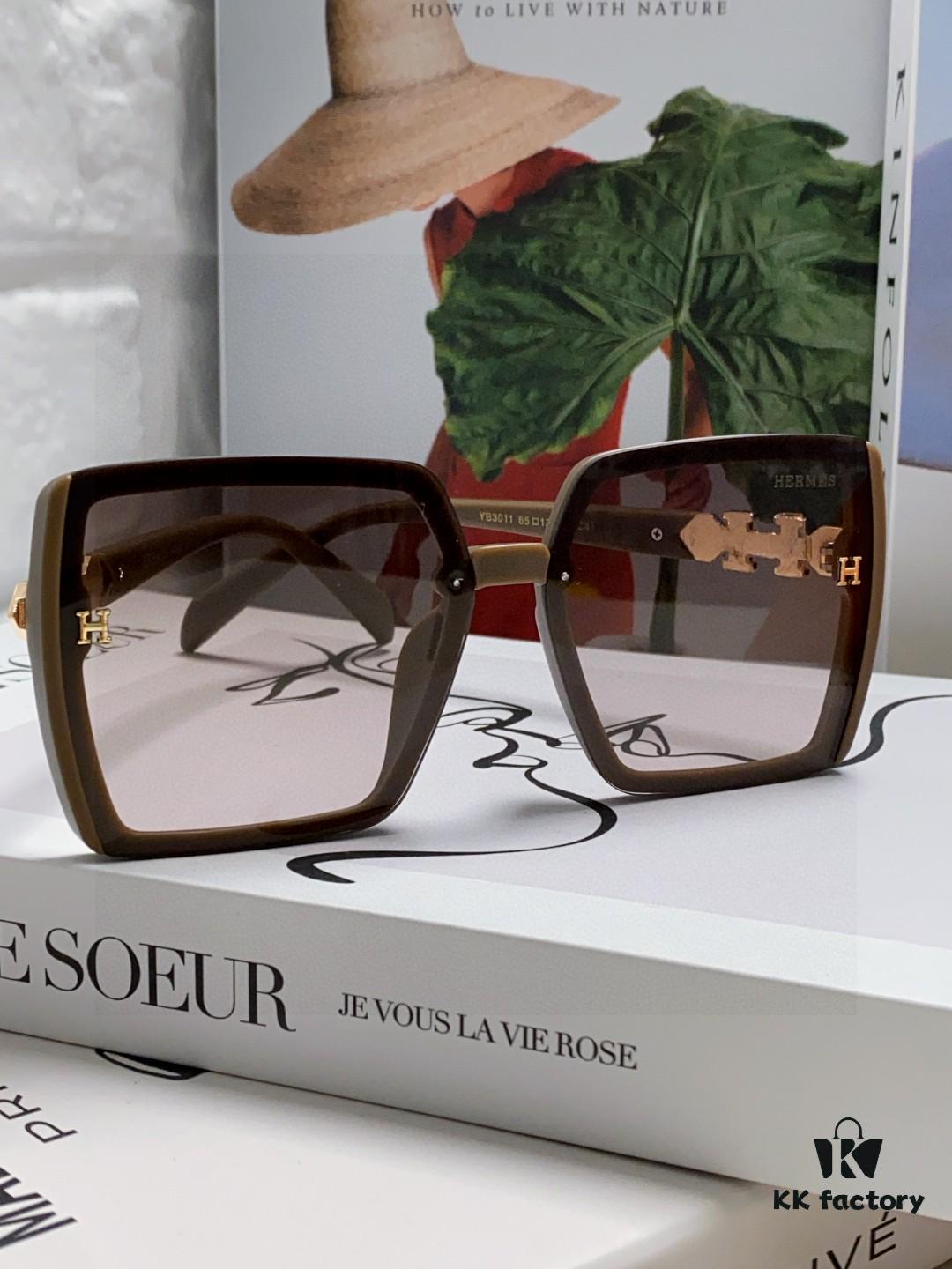 6931ae16ccd8ab3d7afa2405 Hermes 2026 New Arrival Women's High-Definition Sunglasses with Premium Cut Frame and Imported Polylite Lenses
