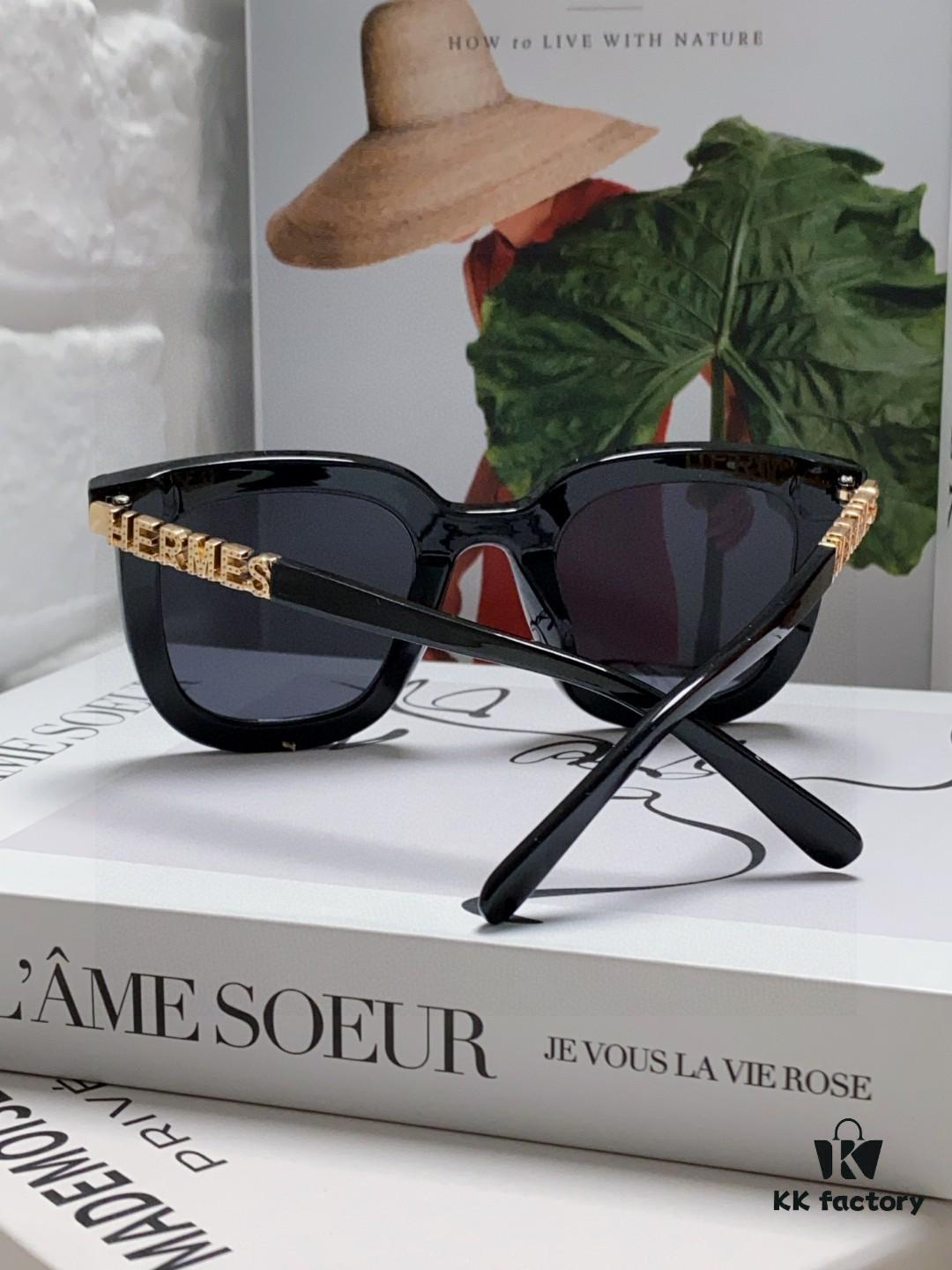 6931ae18ccd8ab3d7afa241d Hermes 2025 New Arrival Retro Square Unisex Sunglasses for Women, Slimming Design for Round Faces, Fashionable Influencer-Style Sunglasses with Metal Cut-Out Temples, UV-Protective Eyewear