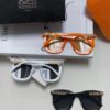 6931ae18ccd8ab3d7afa2423 Hermes 2025 New Arrival Retro Square Unisex Sunglasses for Women, Slimming Design for Round Faces, Fashionable Influencer-Style Sunglasses with Metal Cut-Out Temples, UV-Protective Eyewear