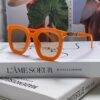 6931ae19ccd8ab3d7afa2431 Hermes 2025 New Arrival Retro Square Unisex Sunglasses for Women, Slimming Frame for Round Faces, Fashionable High-End Metal Hollow-Out Temples, UV Protection Sun Glasses