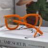 6931ae19ccd8ab3d7afa2433 Hermes 2025 New Arrival Retro Square Unisex Sunglasses for Women, Slimming Frame for Round Faces, Fashionable High-End Metal Hollow-Out Temples, UV Protection Sun Glasses