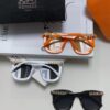 6931ae1accd8ab3d7afa2439 Hermes 2025 New Arrival Retro Square Unisex Sunglasses for Women, Slimming Frame for Round Faces, Fashionable High-End Metal Hollow-Out Temples, UV Protection Sun Glasses