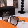 6931ae1bccd8ab3d7afa2452 HERMES 2025 Spring New Arrival Original Release Famous Internet Influencer Ultra Popular Luxury Square Sunglasses Classic Full-Frame Design High-Quality Authentic Brand Model: H1301