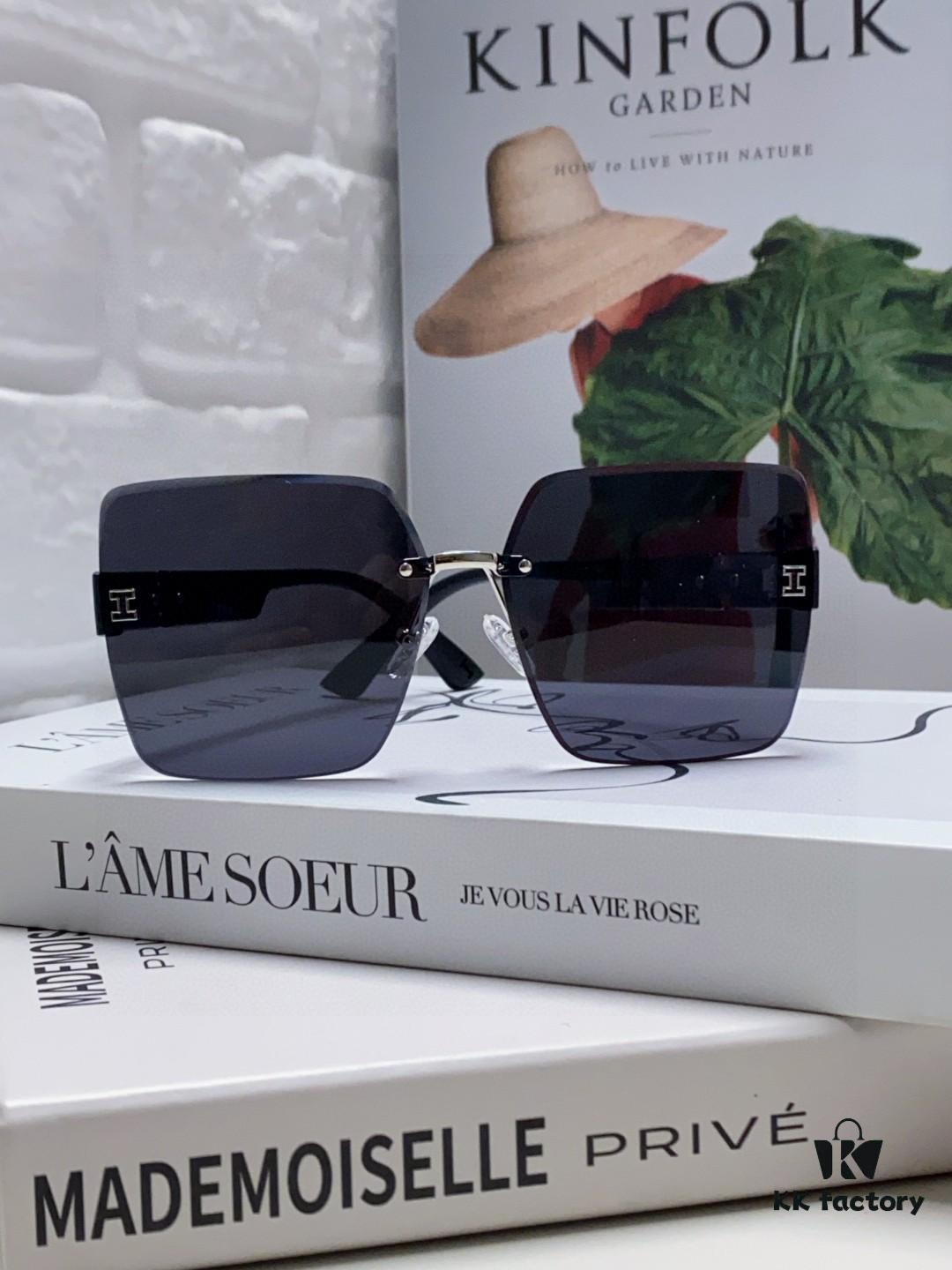 6931ae29ccd8ab3d7afa2516 Hermes 2025 New Unisex Frameless Square Sunglasses UV Protection Stylish Beach Sun Glasses for Driving Face-Framing Sunblock Eyewear