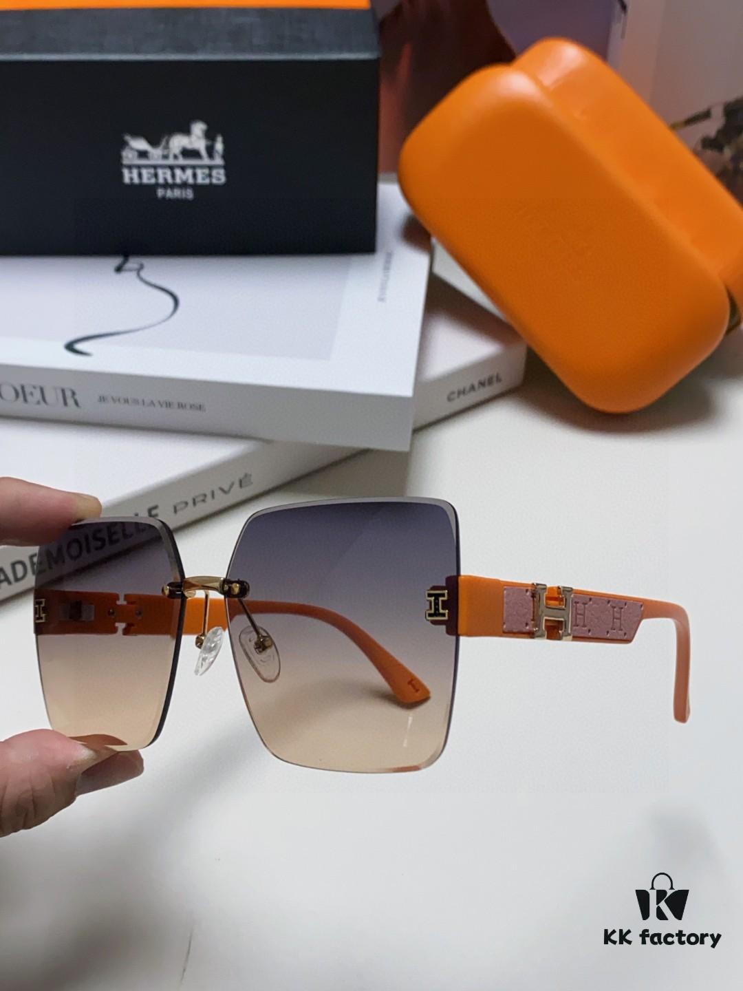 6931ae2accd8ab3d7afa2526 Hermes 2025 New Arrival Frameless Square Sunglasses, UV Protection Beach Sun Glasses with Premium Look, Slimming Effect, Unisex for Driving and Outdoor Use