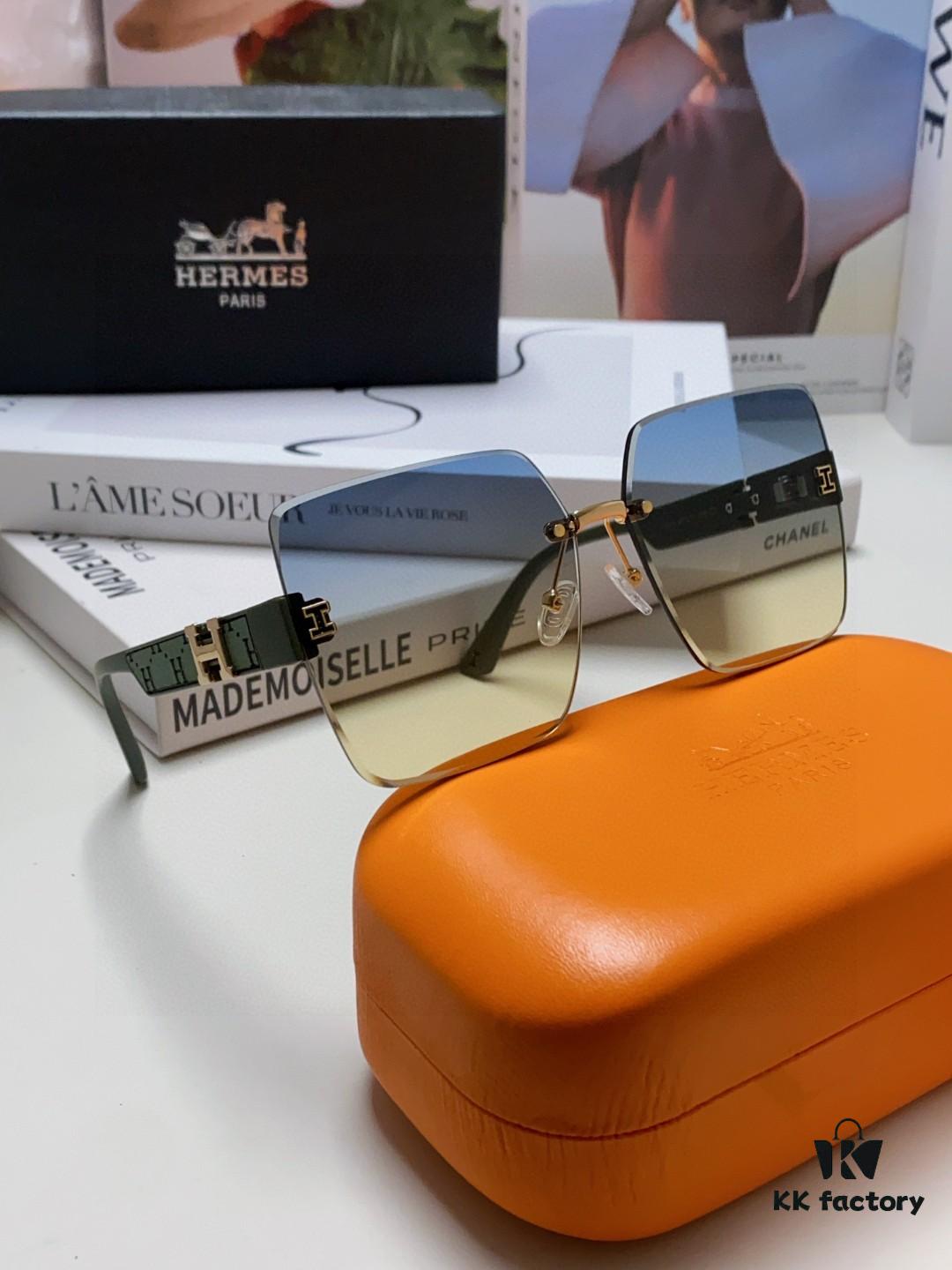 6931ae2bccd8ab3d7afa253d Hermes 2025 New Arrival Frameless Square Sunglasses, UV Protection Beach Sun Glasses with Premium Look, Slimming Effect, Unisex for Driving and Outdoor Use