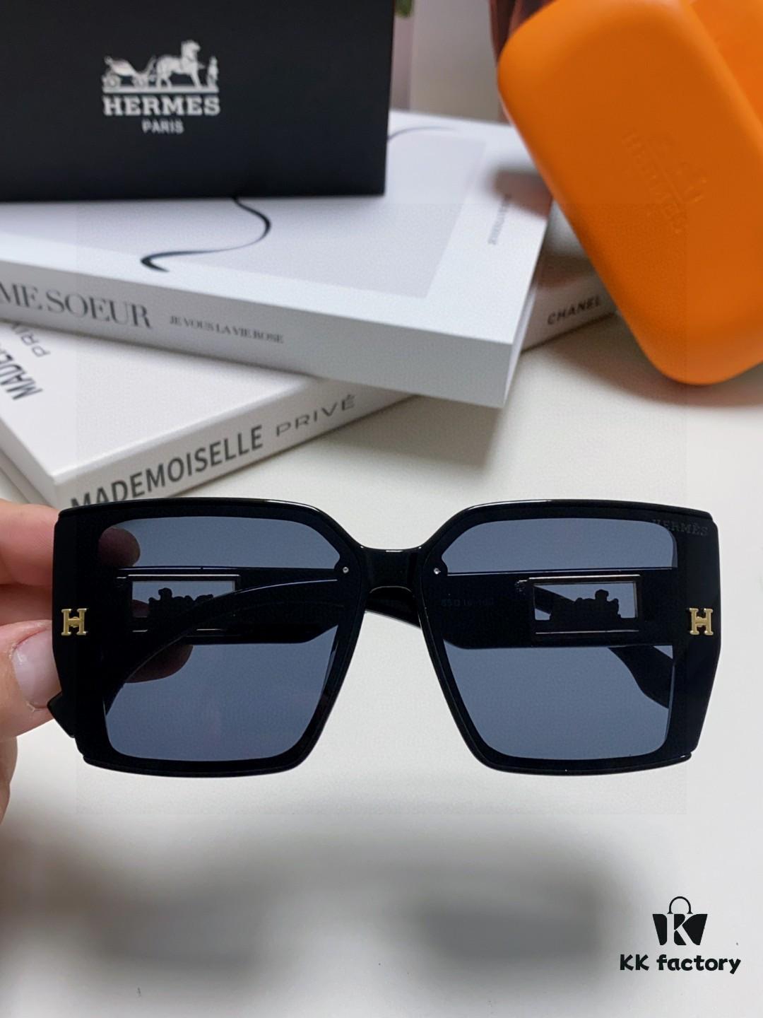 6931ae2cccd8ab3d7afa2543 Hermes 2025 New Arrival Polarized Sunglasses for Women, Fashion Oversized Frame, Slimming Effect, UV Protection, Versatile and Stylish