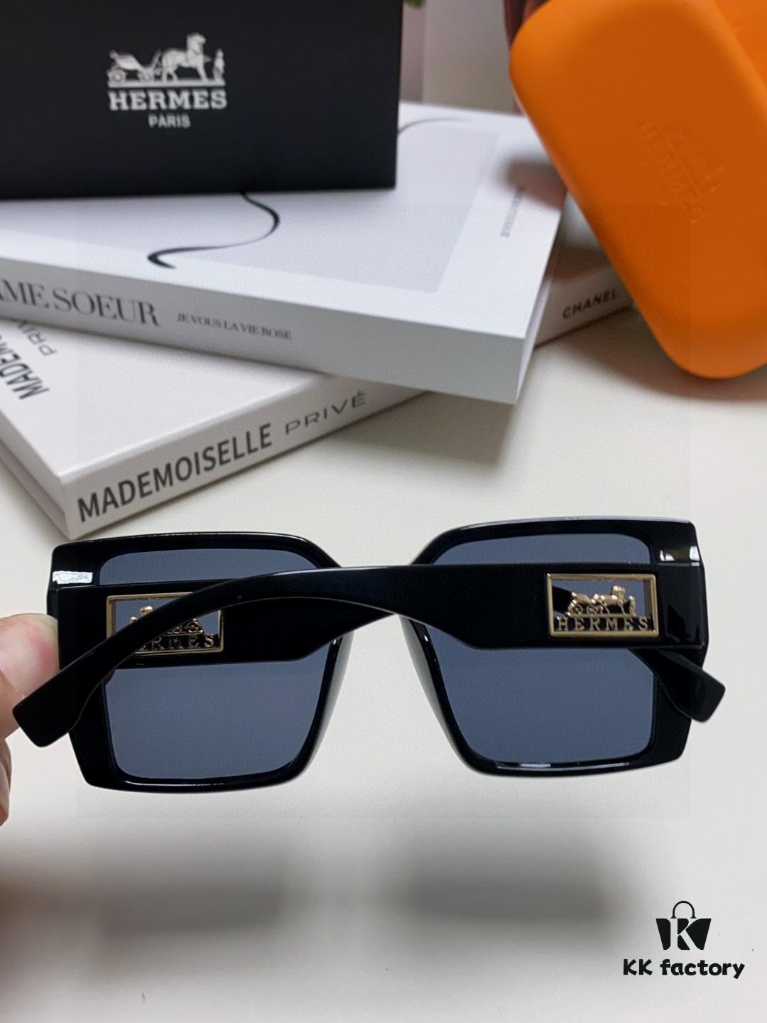 6931ae2cccd8ab3d7afa2544 Hermes 2025 New Arrival Polarized Sunglasses for Women, Fashion Oversized Frame, Slimming Effect, UV Protection, Versatile and Stylish