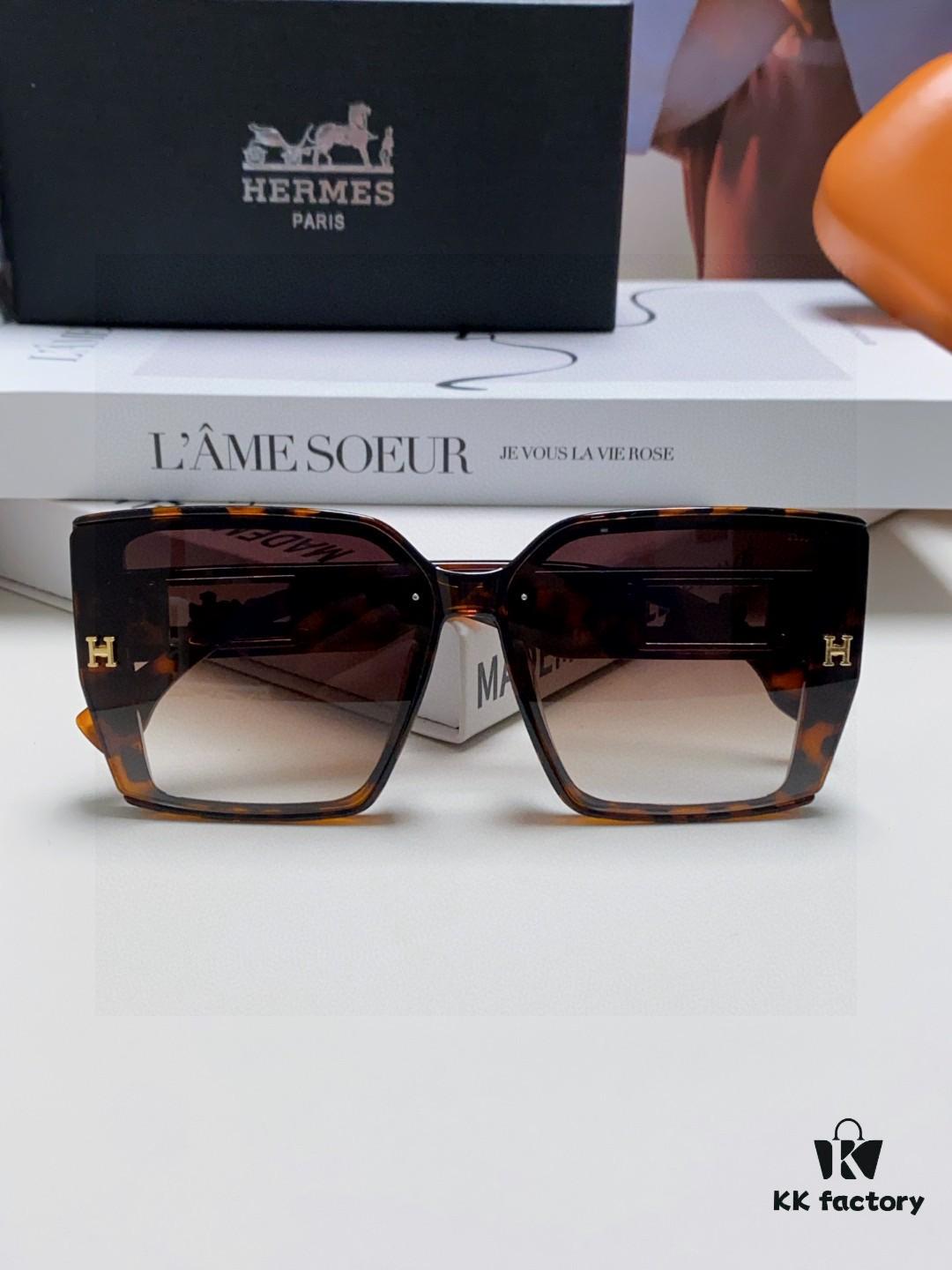 6931ae2dccd8ab3d7afa2550 Hermes 2025 New Arrival Polarized Sunglasses for Women, Fashion Oversized Frame, Slimming Effect, UV Protection, Versatile and Stylish