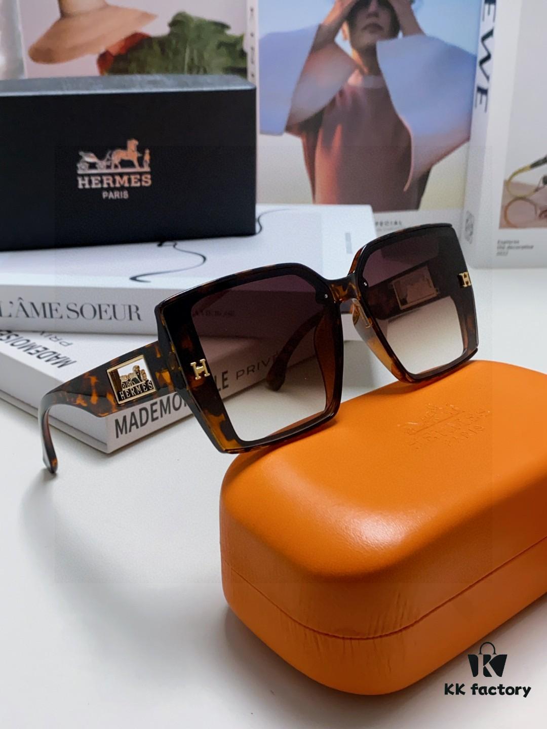 6931ae2dccd8ab3d7afa2551 Hermes 2025 New Arrival Polarized Sunglasses for Women, Fashion Oversized Frame, Slimming Effect, UV Protection, Versatile and Stylish
