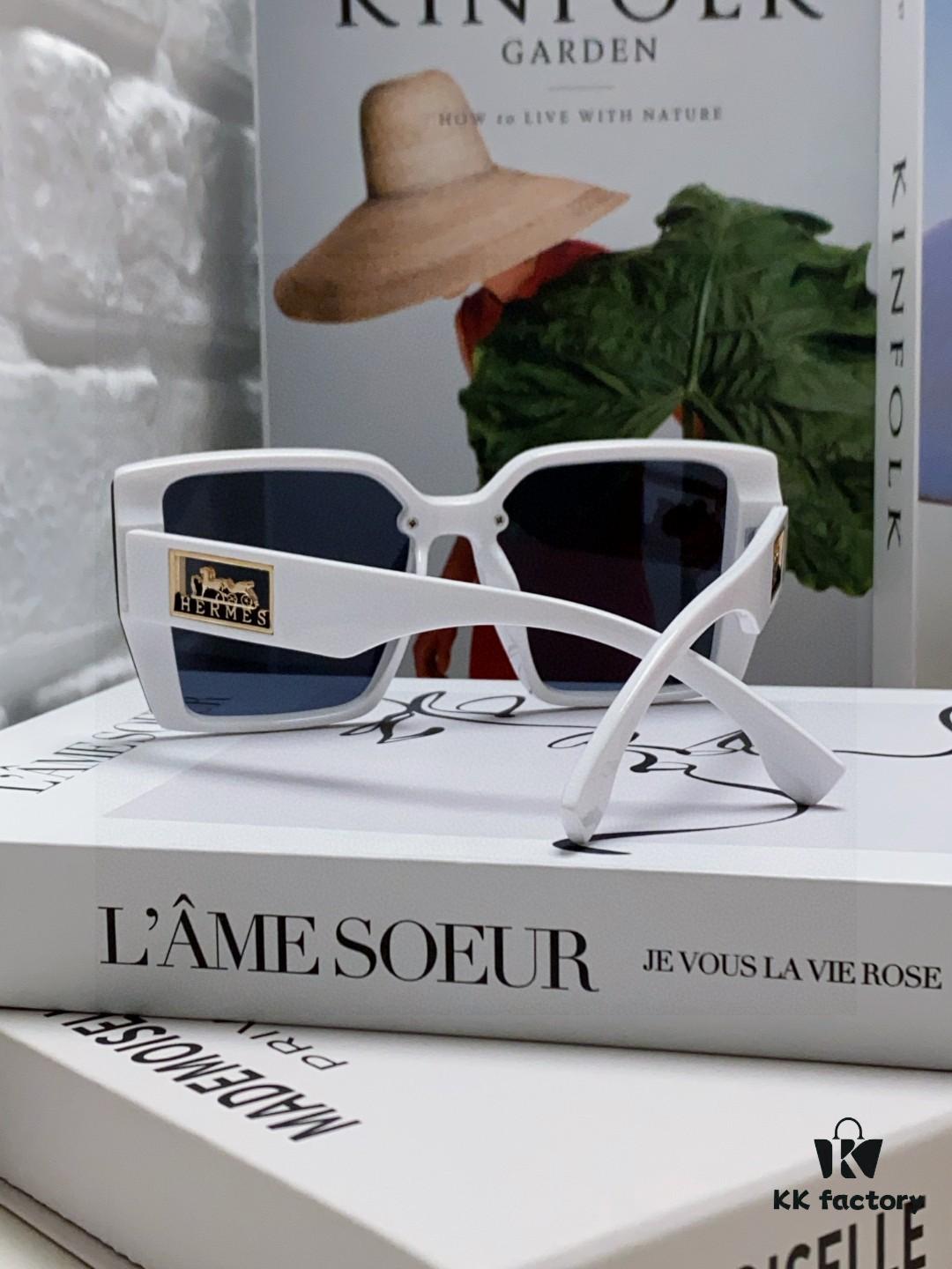 6931ae2dccd8ab3d7afa2556 Hermes 2025 New Polarized Sunglasses for Women, Fashionable Oversized Frame Sunglasses that Slim the Face, UV Protection, Casual and Versatile Stylish Shades