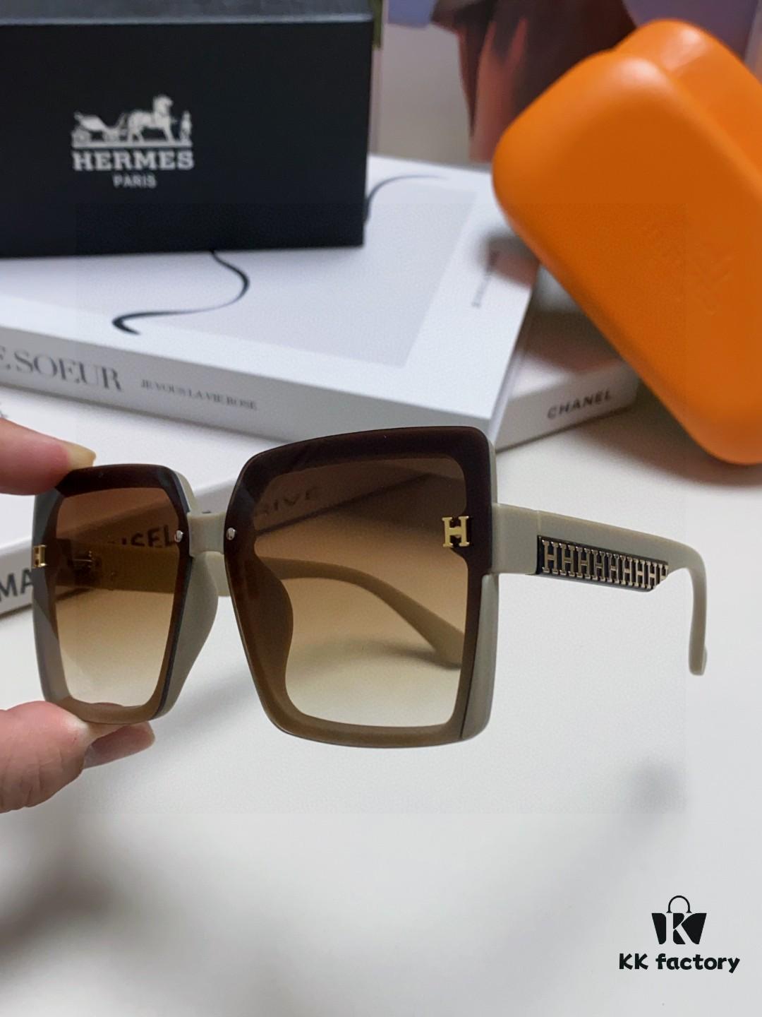 6931ae31ccd8ab3d7afa258e Hermes 2025 New Korean-Style Square Women's Sunglasses, Retro Fashion Minimalist Polarized Sunglasses, Unisex Sun Glasses