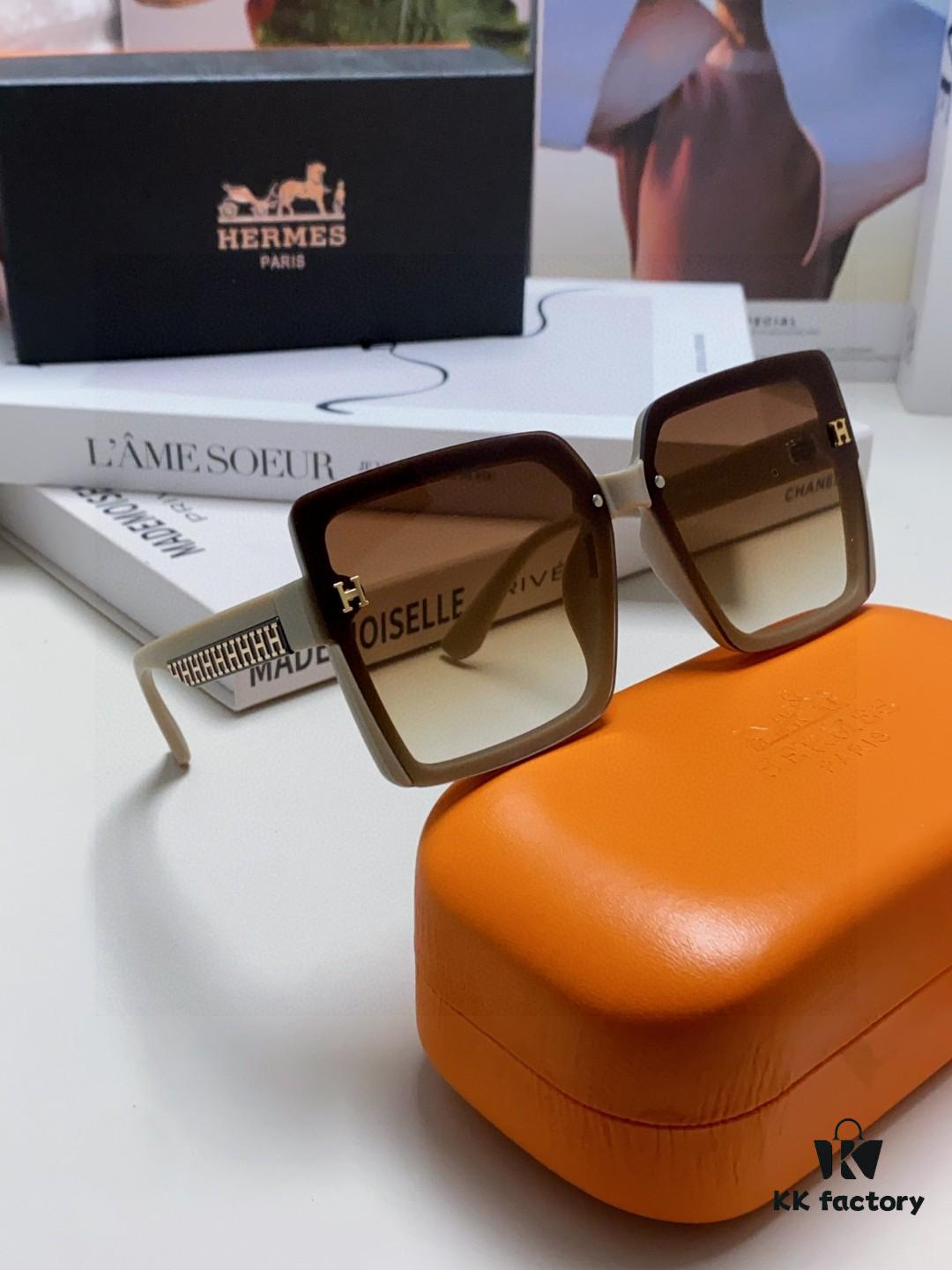 6931ae31ccd8ab3d7afa2590 Hermes 2025 New Korean-Style Square Women's Sunglasses, Retro Fashion Minimalist Polarized Sunglasses, Unisex Sun Glasses