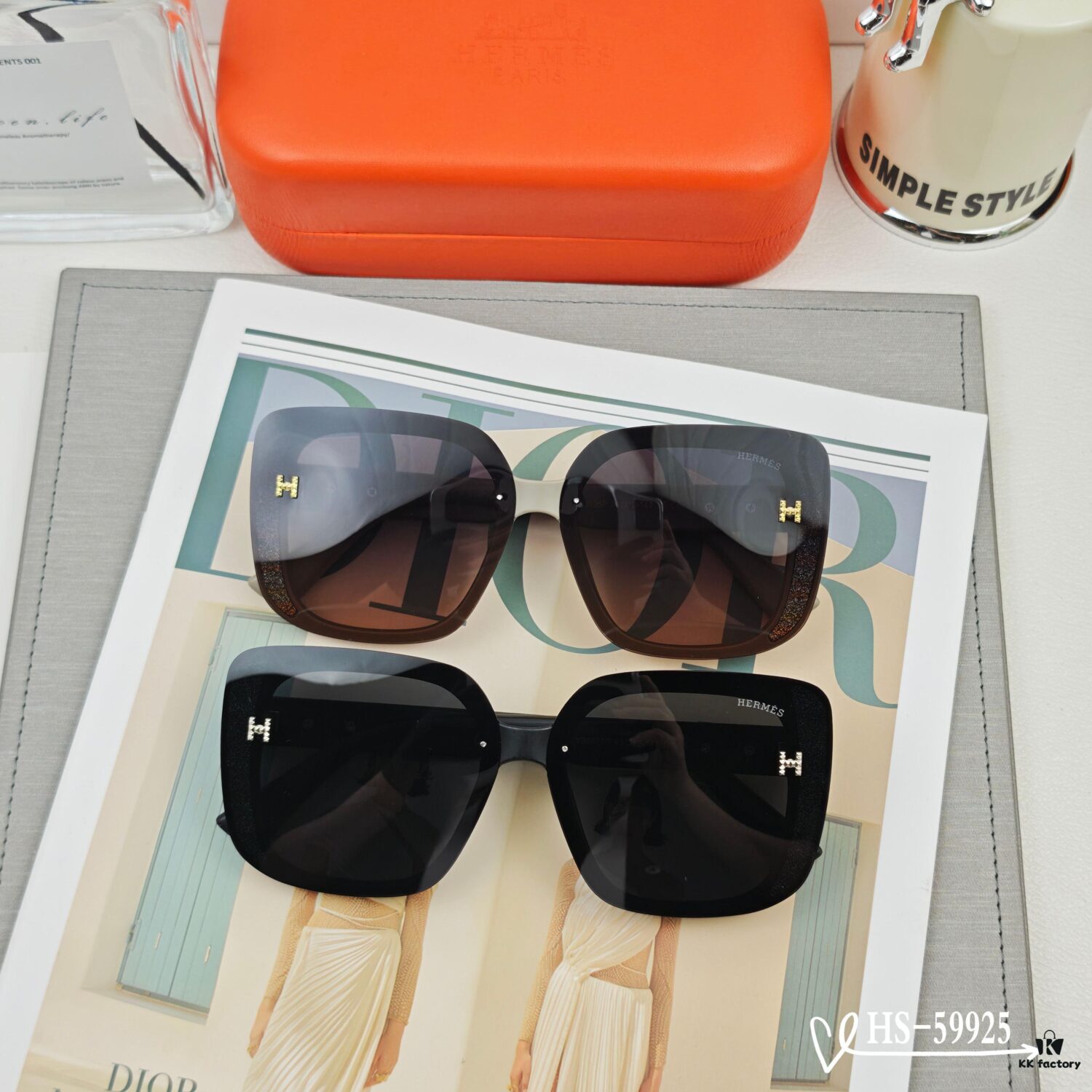 6931ae31ccd8ab3d7afa2594 Hermès | New Model 59925 TR90 Frame Lightweight Polarized Sunglasses with Polaroid Lens for Travel and Fashion