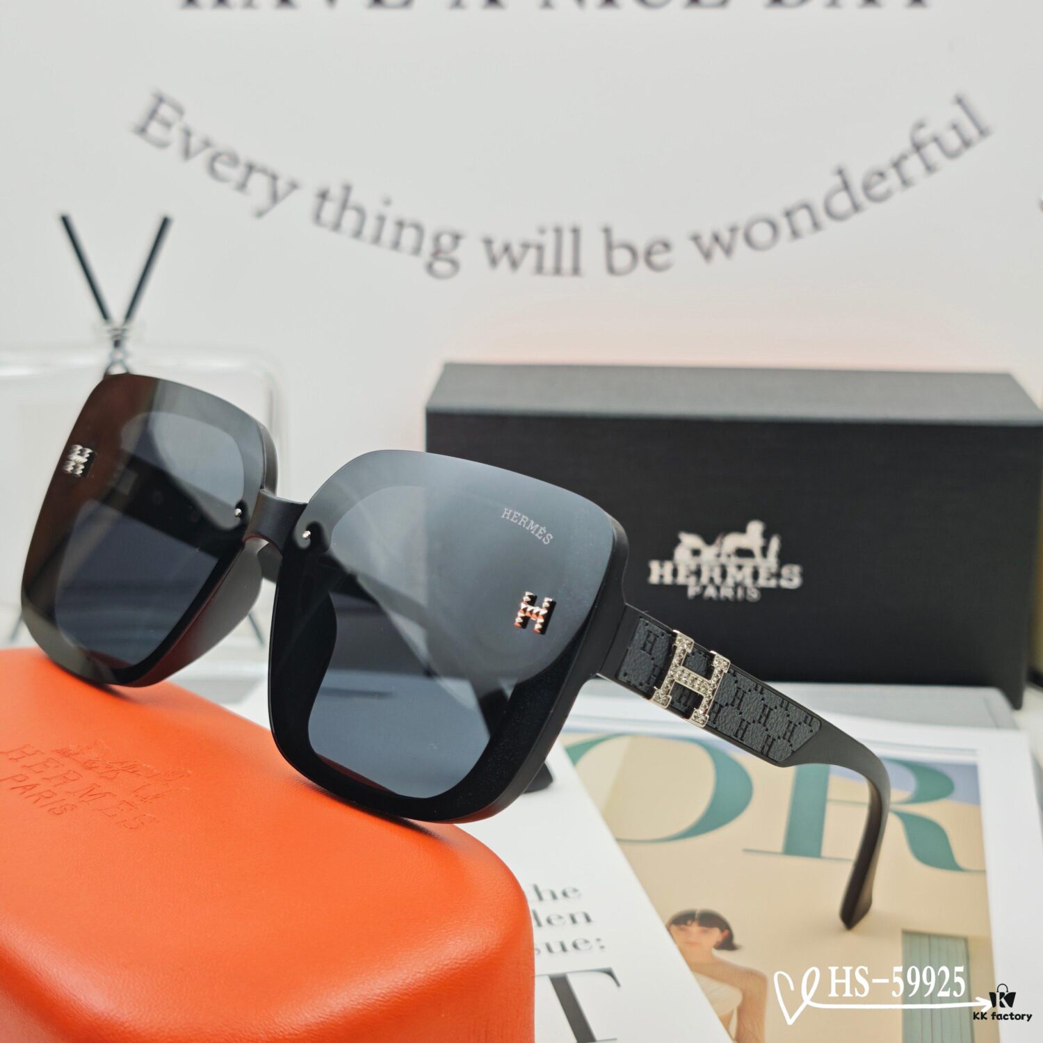 6931ae31ccd8ab3d7afa2596 Hermès | New Model 59925 TR90 Frame Lightweight Polarized Sunglasses with Polaroid Lens for Travel and Fashion
