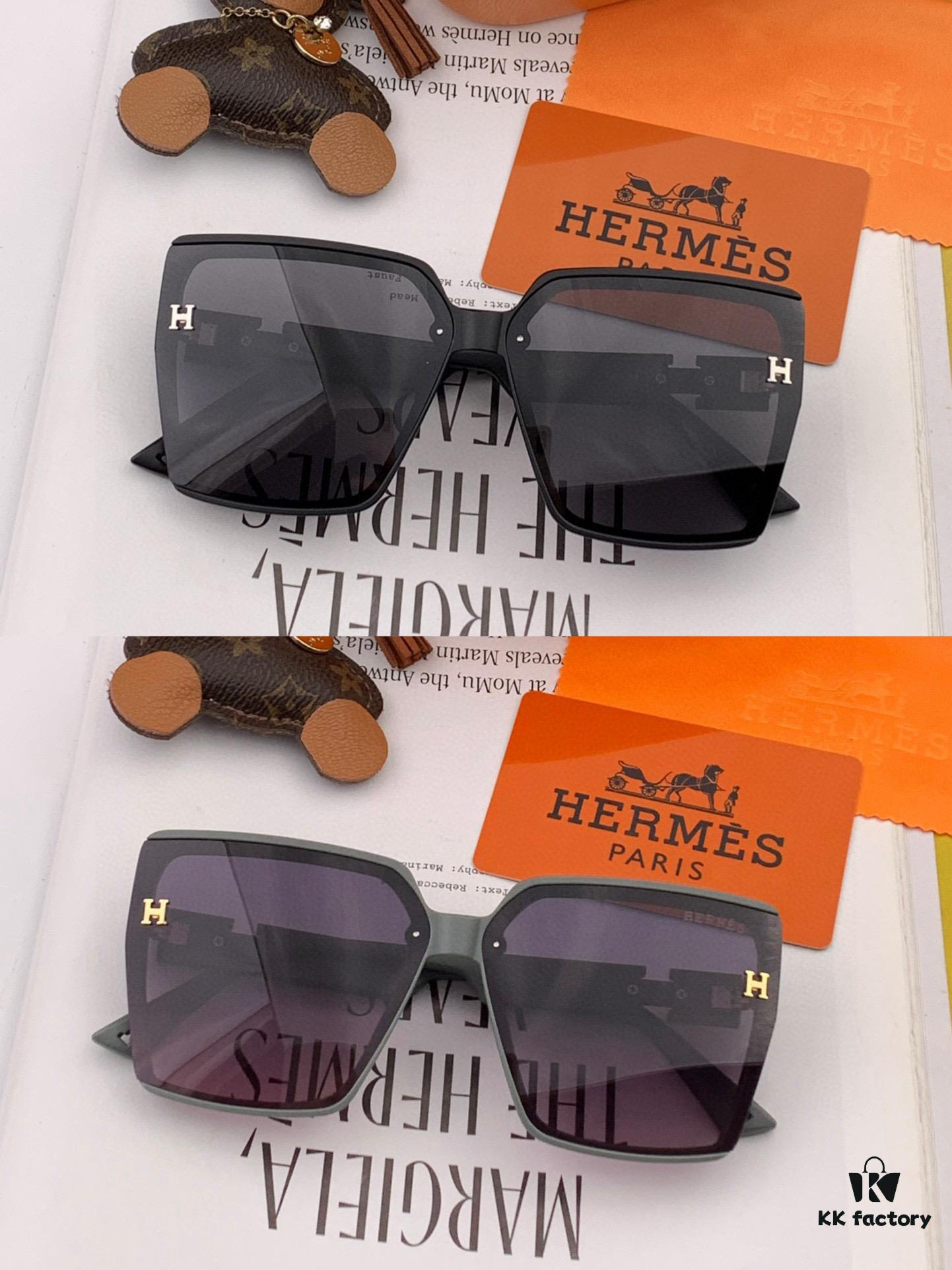 6931ae3dccd8ab3d7afa25e4 HERMES 2025 Spring New Arrival Original Release Famous Internet Super Popular Blue Classic Luxury Global Fashion Square Sunglasses