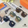 6931ae3fccd8ab3d7afa2601 Hermes Women's Ava Large Frame Sunglasses, Frameless Cut-Out Fashion Sun Glasses for Slimming Look, Trendy Influencer Streetwear Eyewear