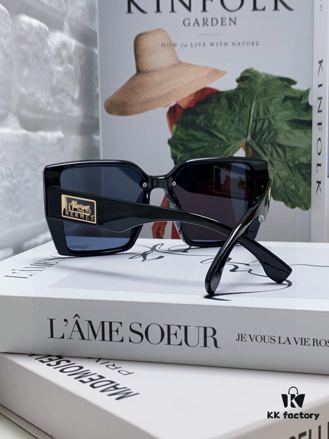 6931ae47ccd8ab3d7afa2677 Hermes 2024 New Polarized Sunglasses for Women, Fashionable Oversized Frame Sunglasses That Flatter Facial Features, UV-Protective, Versatile and Stylish
