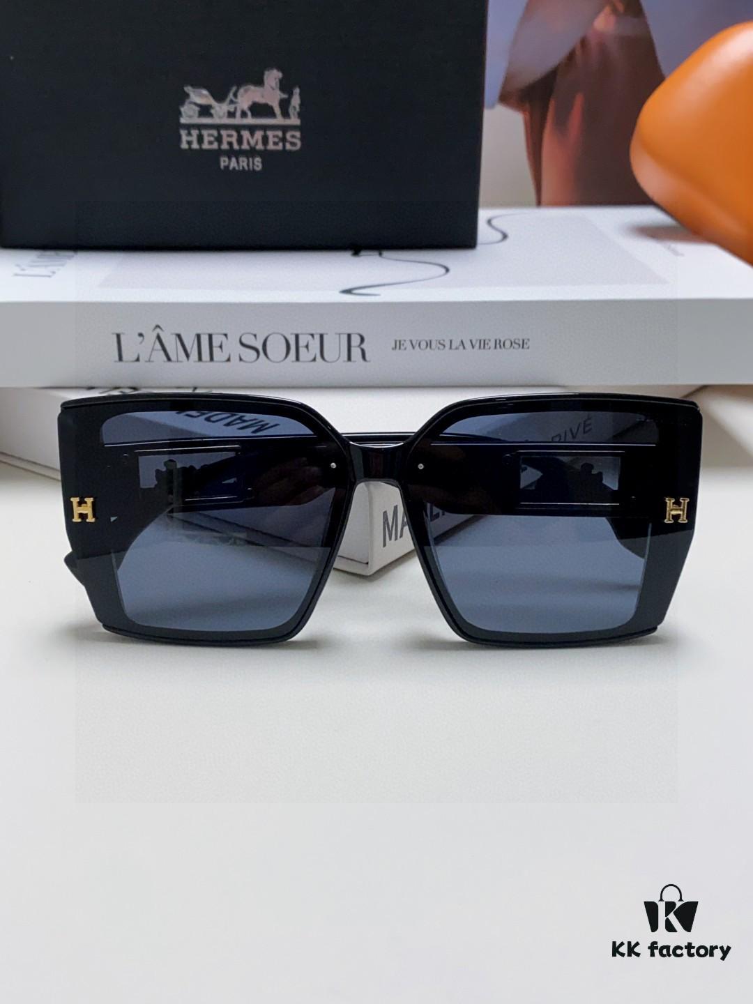 6931ae47ccd8ab3d7afa267b Hermes 2024 New Polarized Sunglasses for Women, Fashionable Oversized Frame Sunglasses That Flatter Facial Features, UV-Protective, Versatile and Stylish