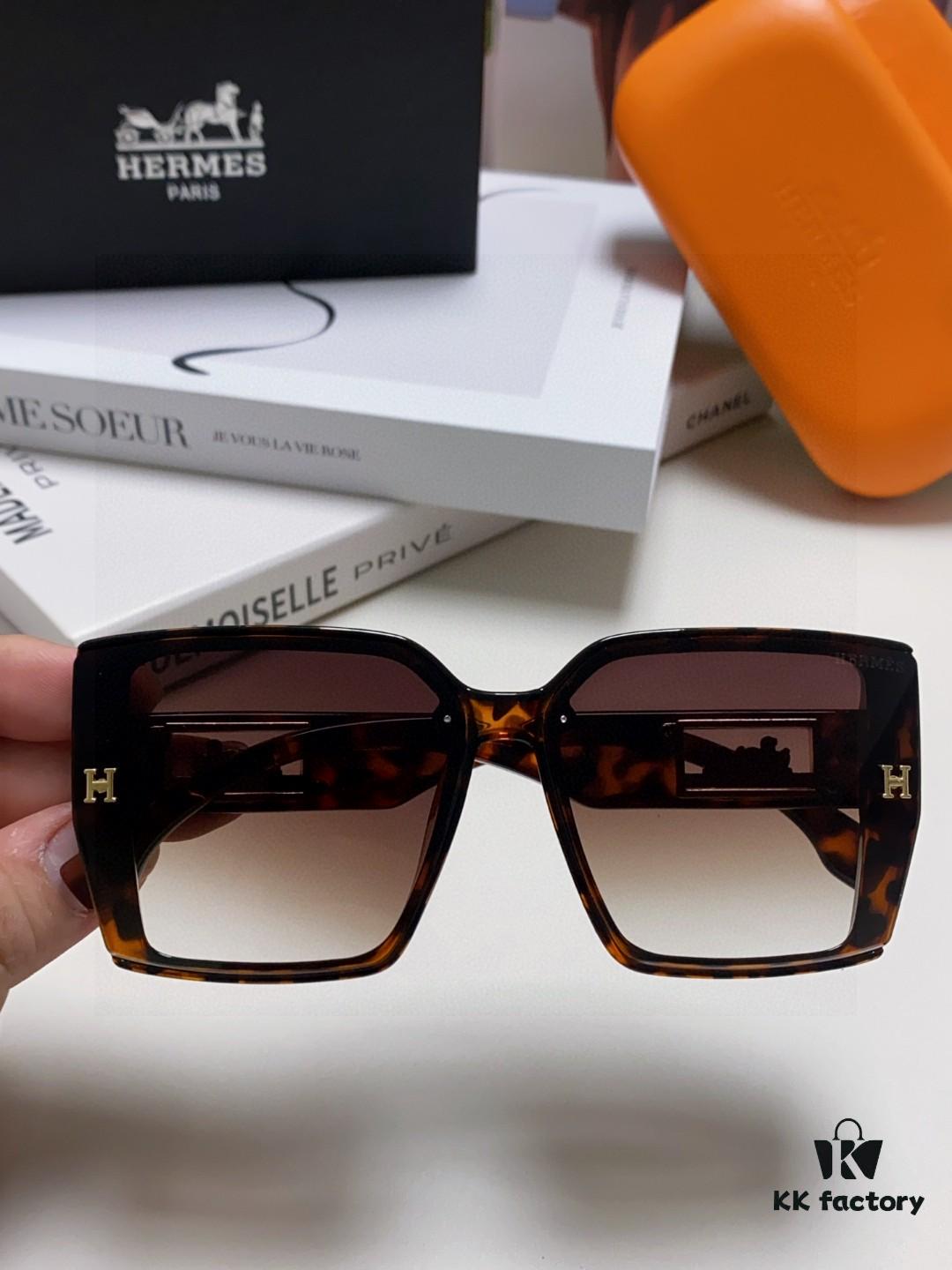 6931ae48ccd8ab3d7afa2682 Hermes 2024 New Arrival Polarized Sunglasses for Women, Fashion Oversized Frame, Slimming Effect, UV Protection, Versatile and Stylish