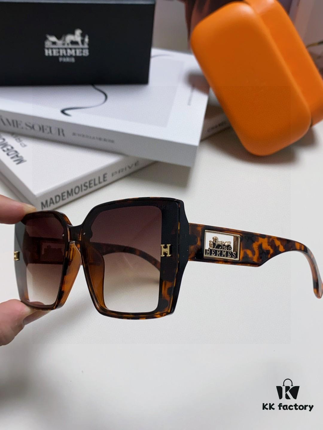 6931ae48ccd8ab3d7afa2684 Hermes 2024 New Arrival Polarized Sunglasses for Women, Fashion Oversized Frame, Slimming Effect, UV Protection, Versatile and Stylish