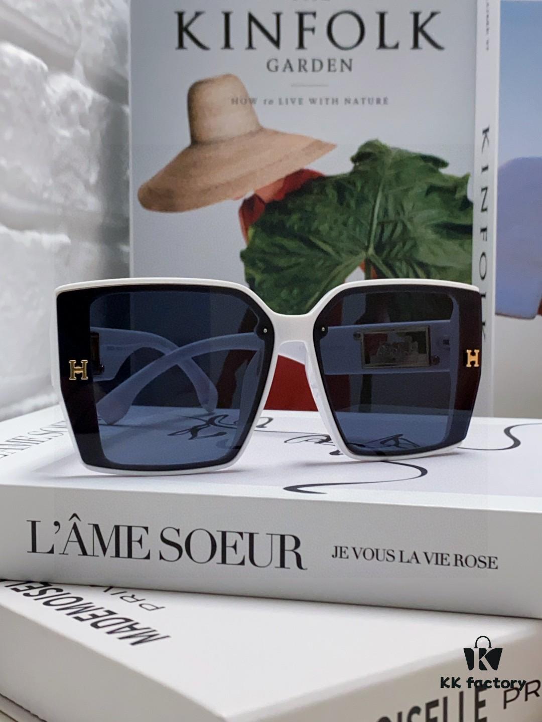6931ae48ccd8ab3d7afa268a Hermes 2024 New Polarized Sunglasses for Women, Fashionable Oversized Frame, Slimming Effect, UV Protection, Casual and Versatile Sun Glasses