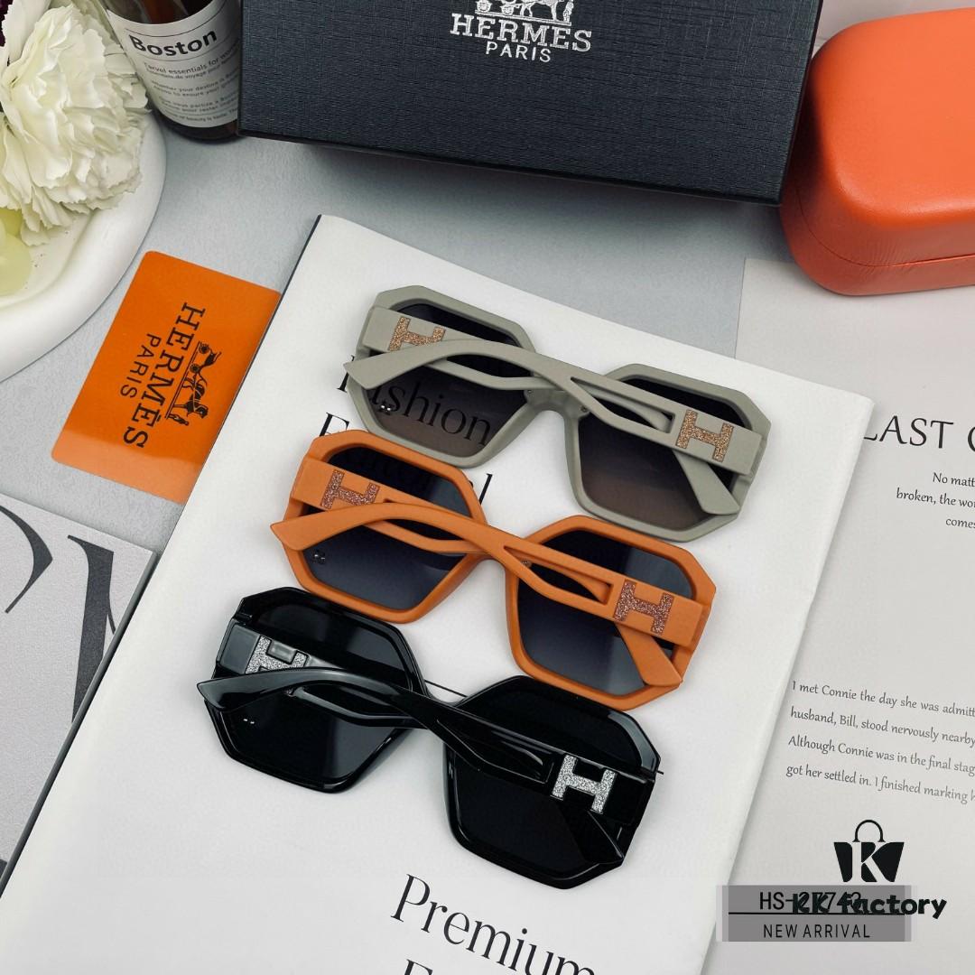 6931ae4dccd8ab3d7afa26d4 Hermès - HERMES | New 2024 Polarized Sunglasses with TR90 Frame and Polycarbonate Lenses, Lightweight and Comfortable, Ideal for Travel and Fashion, UV Protection, 3 Colors Available