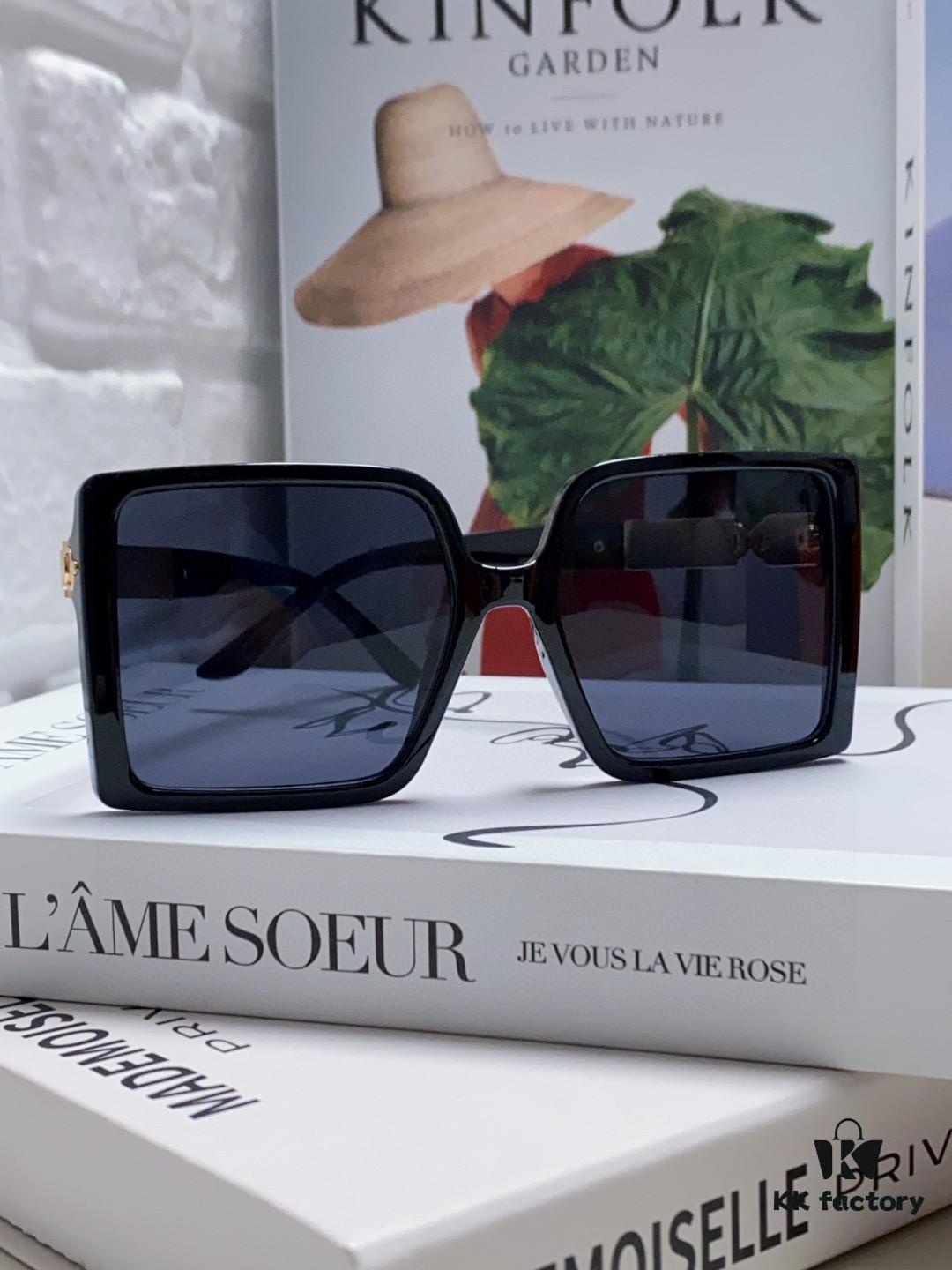 6931ae52ccd8ab3d7afa26ee Hermes 2024 New Arrival High-End Stylish Oversized Square Frame Society Lady Sunglasses for Women, Trendy Large Round Face Sun Protection Shades