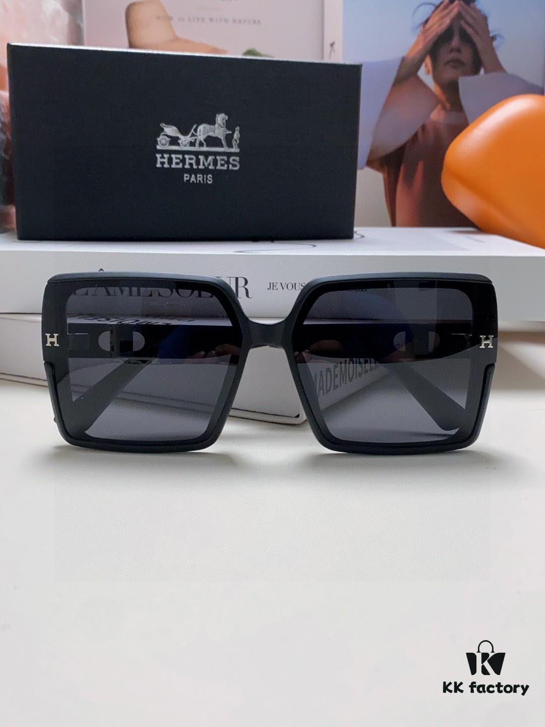 6931ae5cccd8ab3d7afa278a Hermes Polarized Sunglasses for Women 2024 New Arrival High-End UV Protection Sun Glasses Slimming Effect