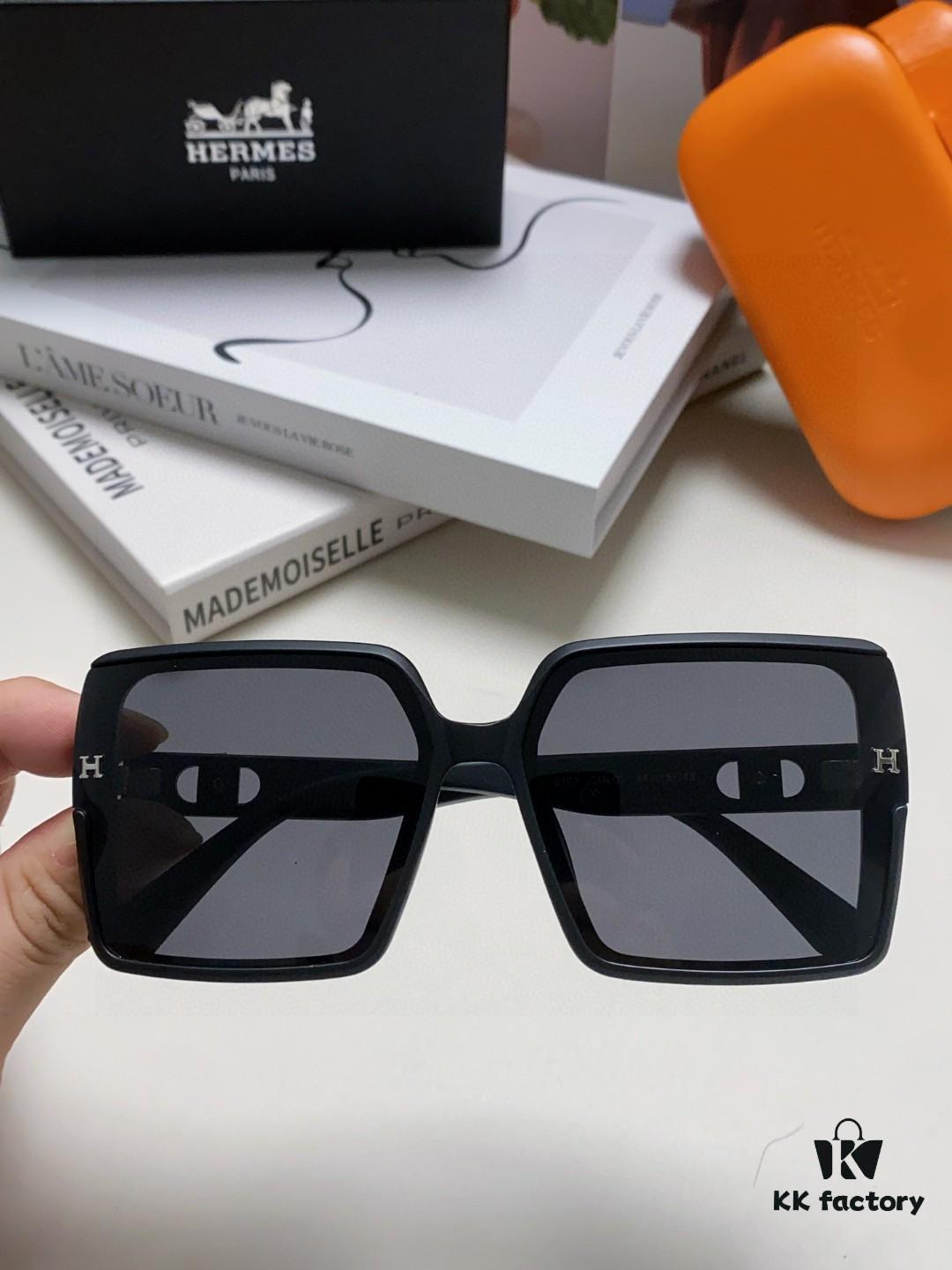 6931ae5cccd8ab3d7afa278b Hermes Polarized Sunglasses for Women 2024 New Arrival High-End UV Protection Sun Glasses Slimming Effect