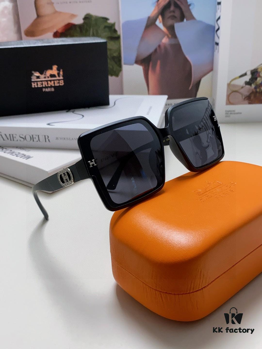 6931ae5cccd8ab3d7afa278e Hermes Polarized Sunglasses for Women 2024 New Arrival High-End UV Protection Sun Glasses Slimming Effect