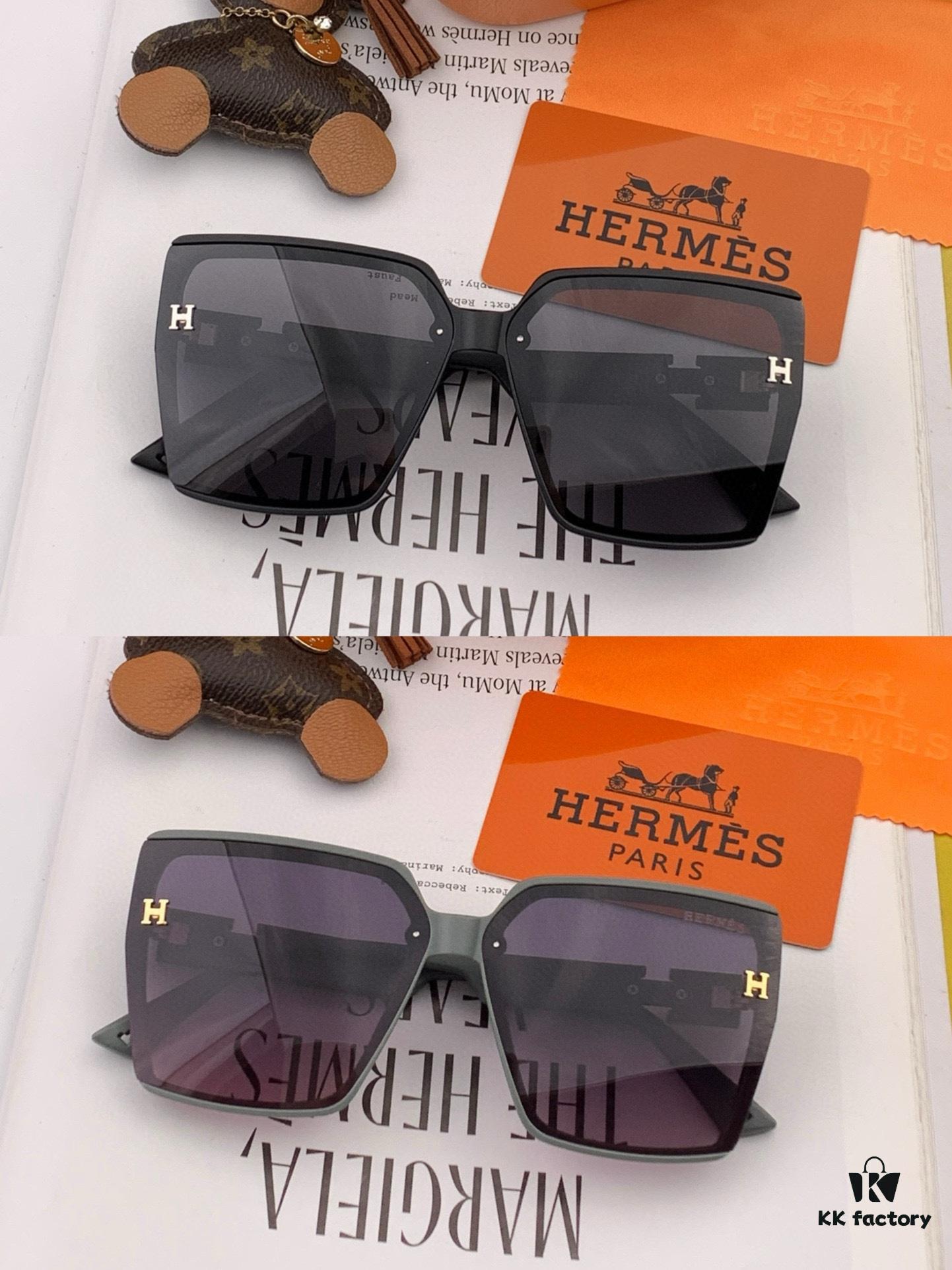 6931ae61ccd8ab3d7afa27db HERMES 2024 Spring New Arrival Original Release Famous Internet Sensation Ultra-Hot Selling Classic Luxury Square Sunglasses