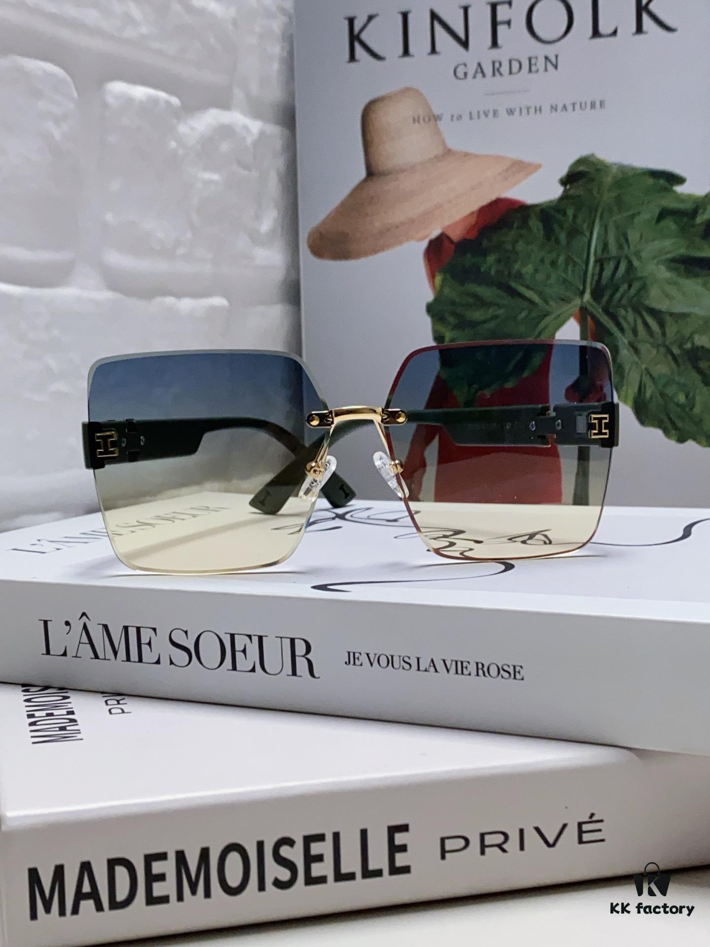 6931ae67ccd8ab3d7afa2822 Hermes 2024 New Arrival Frameless Square Sunglasses, UV-Protective Beach Sun Glasses with Premium Look, Face-Framing, Unisex for Driving and Daily Wear