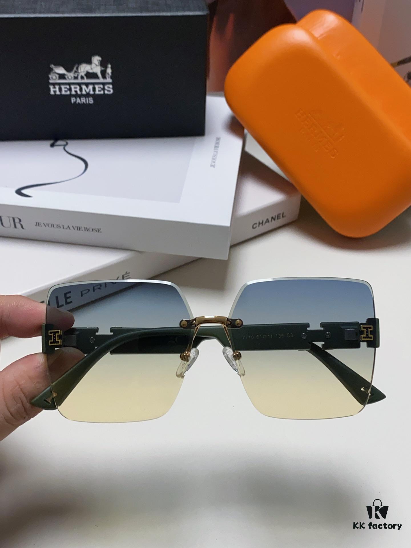6931ae67ccd8ab3d7afa2824 Hermes 2024 New Arrival Frameless Square Sunglasses, UV-Protective Beach Sun Glasses with Premium Look, Face-Framing, Unisex for Driving and Daily Wear