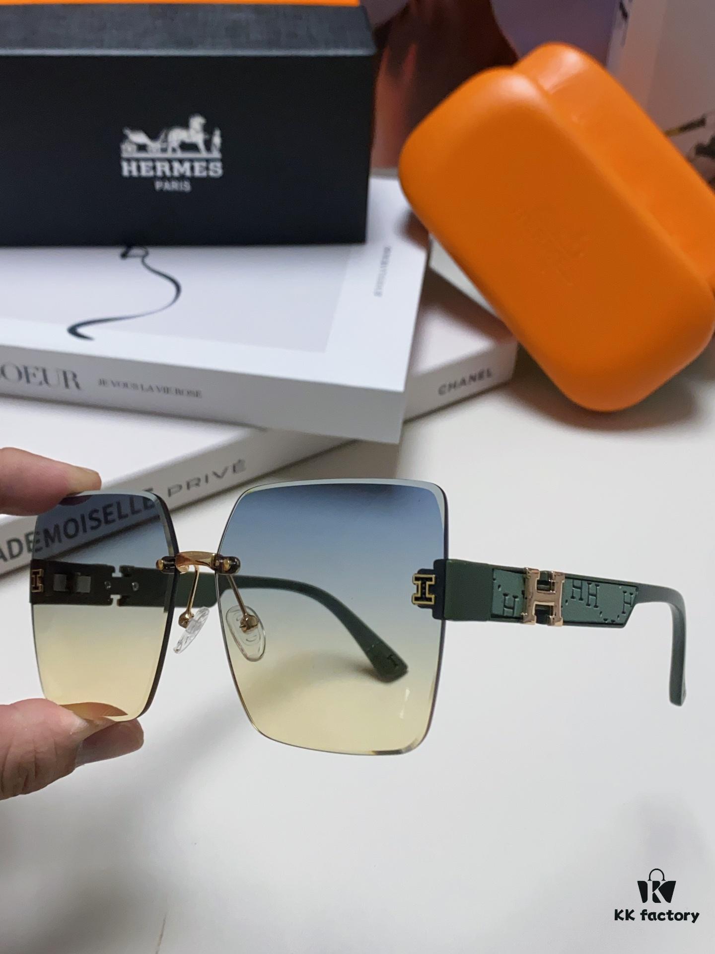 6931ae67ccd8ab3d7afa2826 Hermes 2024 New Arrival Frameless Square Sunglasses, UV-Protective Beach Sun Glasses with Premium Look, Face-Framing, Unisex for Driving and Daily Wear