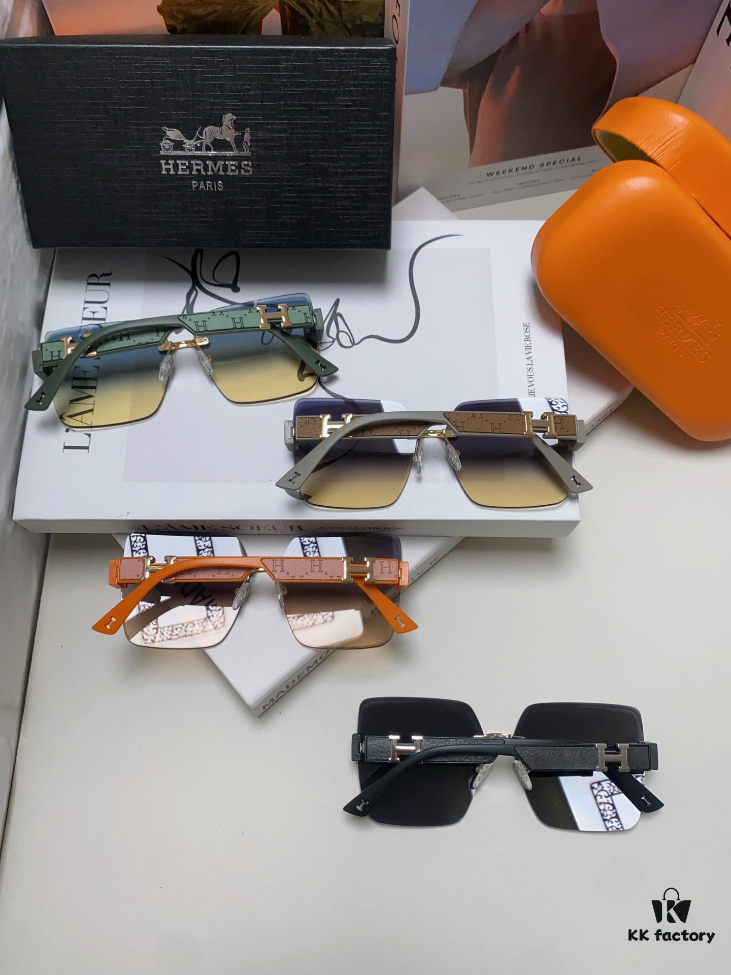 6931ae67ccd8ab3d7afa2829 Hermes 2024 New Arrival Frameless Square Sunglasses, UV-Protective Beach Sun Glasses with Premium Look, Face-Framing, Unisex for Driving and Daily Wear