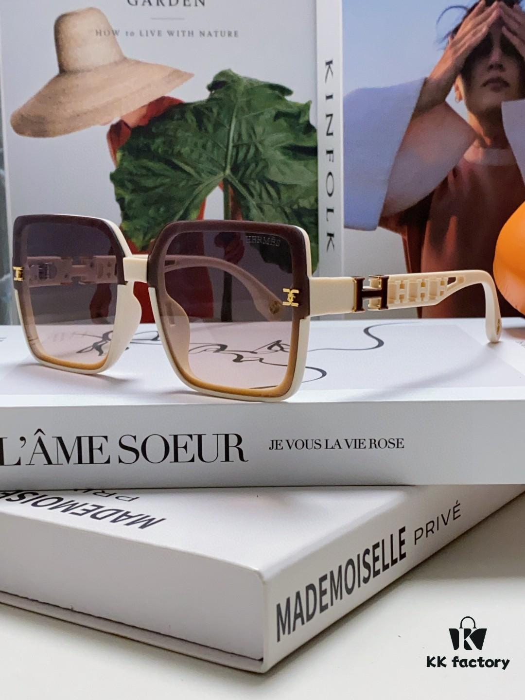 6931ae6fccd8ab3d7afa28a1 HERMES 2024 New Arrival Popular Fashion H Sunglasses for Women UV Protection Driver Shades Stylish White Sun Glasses
