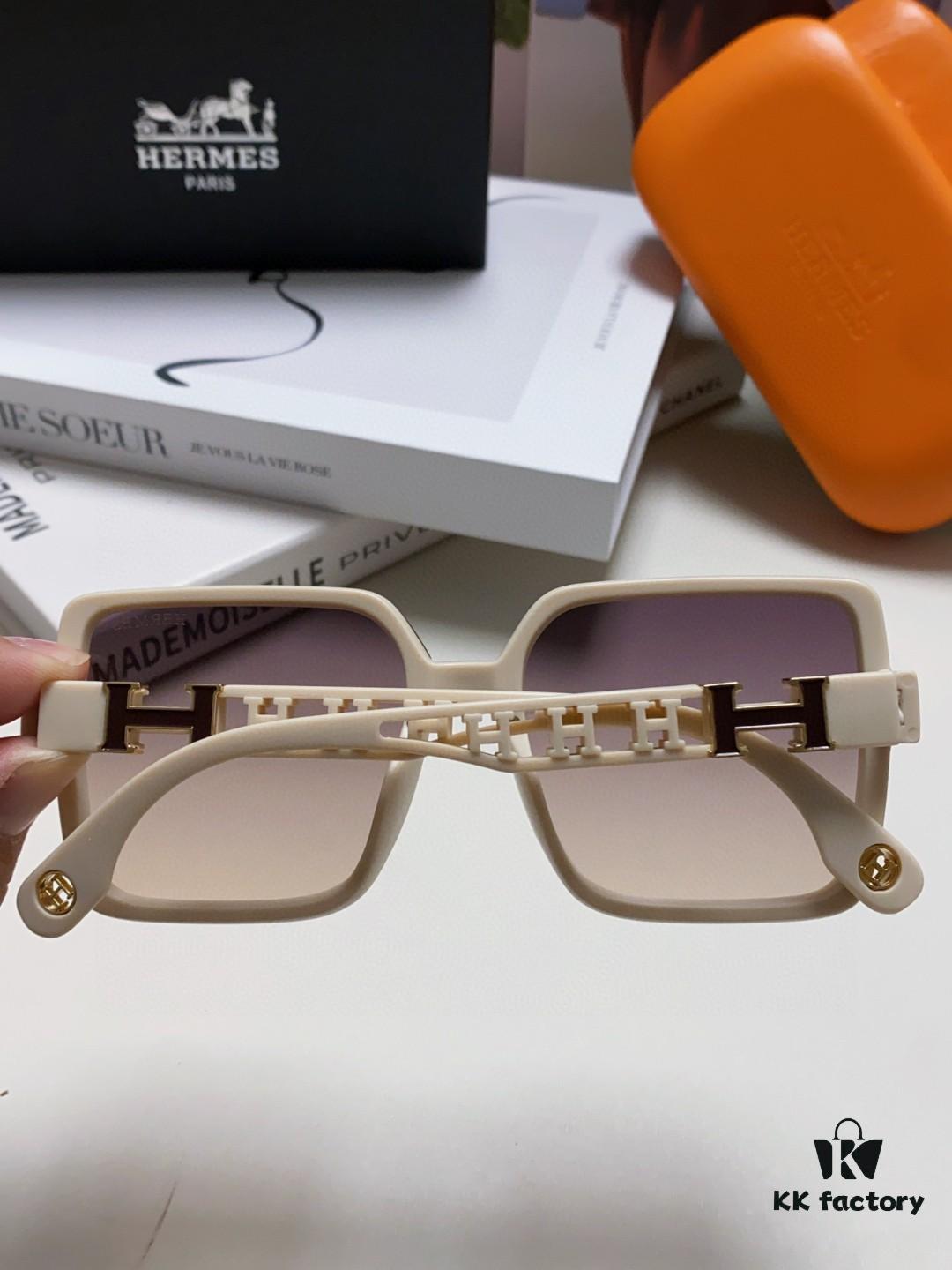 6931ae70ccd8ab3d7afa28a5 HERMES 2024 New Arrival Popular Fashion H Sunglasses for Women UV Protection Driver Shades Stylish White Sun Glasses