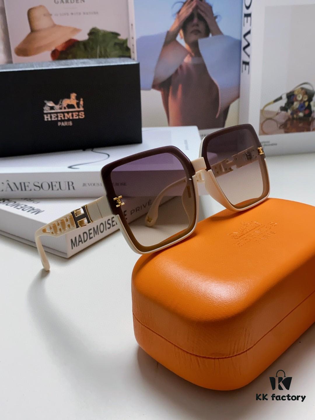 6931ae70ccd8ab3d7afa28a8 HERMES 2024 New Arrival Popular Fashion H Sunglasses for Women UV Protection Driver Shades Stylish White Sun Glasses
