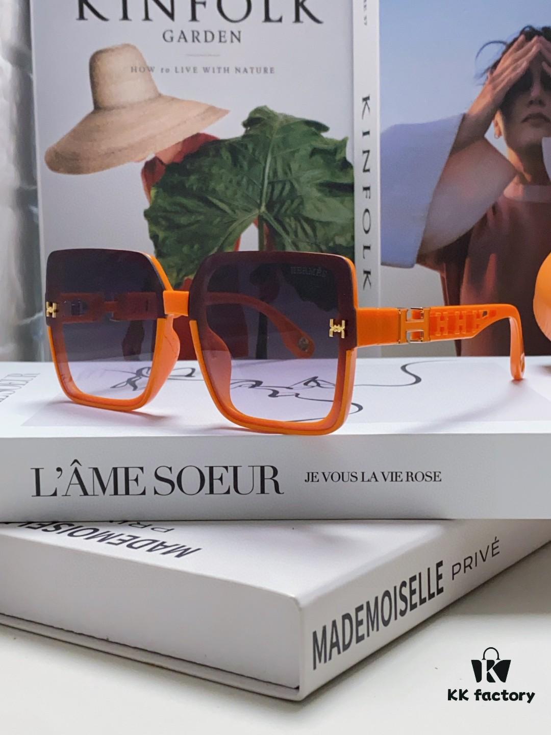 6931ae70ccd8ab3d7afa28ac HERMES 2024 New Arrival Popular Fashion H Sunglasses for Women UV Protection Driver's Glasses, Stylish White Sunglasses with HHH Logo