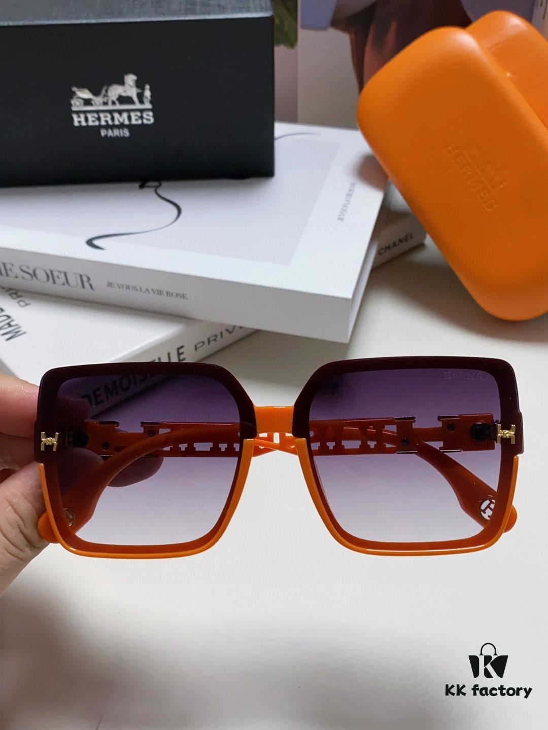 6931ae70ccd8ab3d7afa28af HERMES 2024 New Arrival Popular Fashion H Sunglasses for Women UV Protection Driver's Glasses, Stylish White Sunglasses with HHH Logo