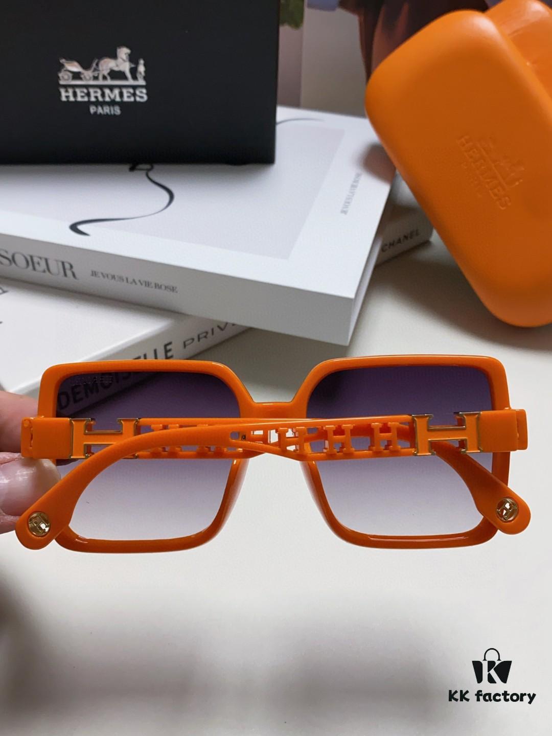 6931ae70ccd8ab3d7afa28b0 HERMES 2024 New Arrival Popular Fashion H Sunglasses for Women UV Protection Driver's Glasses, Stylish White Sunglasses with HHH Logo