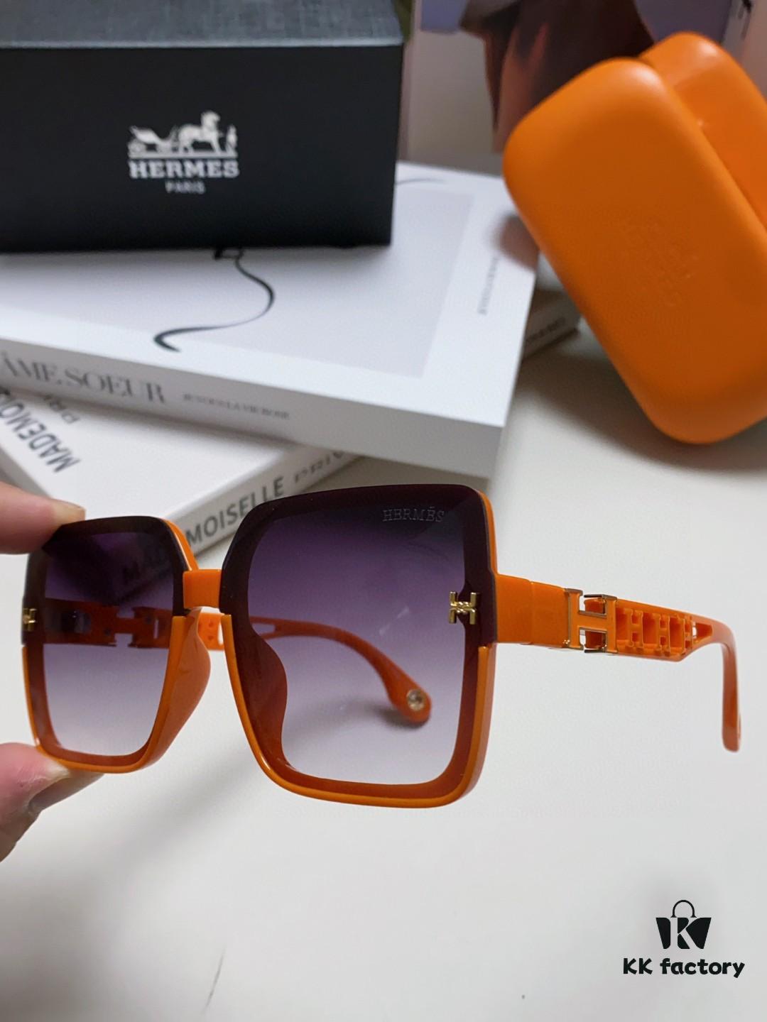 6931ae70ccd8ab3d7afa28b1 HERMES 2024 New Arrival Popular Fashion H Sunglasses for Women UV Protection Driver's Glasses, Stylish White Sunglasses with HHH Logo