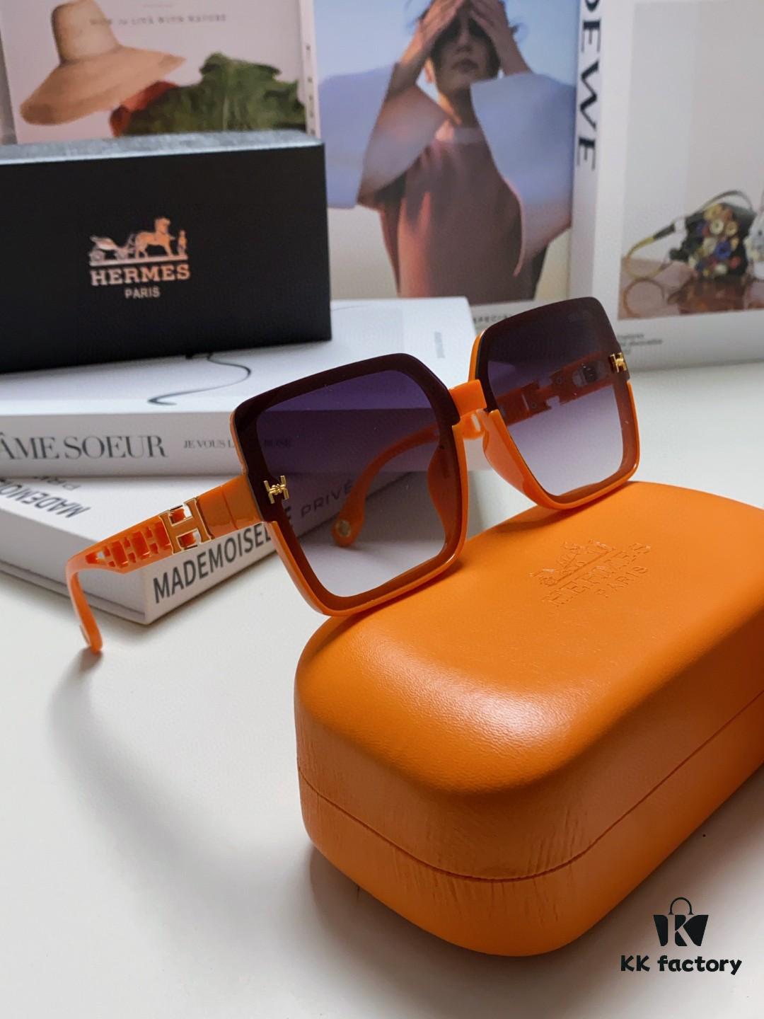 6931ae70ccd8ab3d7afa28b3 HERMES 2024 New Arrival Popular Fashion H Sunglasses for Women UV Protection Driver's Glasses, Stylish White Sunglasses with HHH Logo