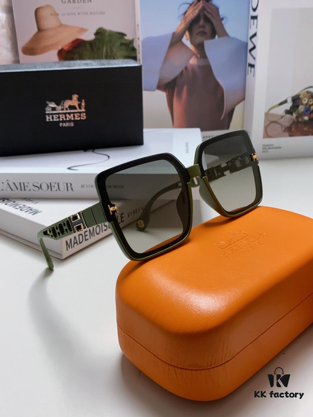 6931ae71ccd8ab3d7afa28be HERMES 2024 New Arrival Popular Fashion H Sunglasses for Women UV Protection Driver's Glasses Trendy White Driving Sunglasses Stylish HHH Eyewear