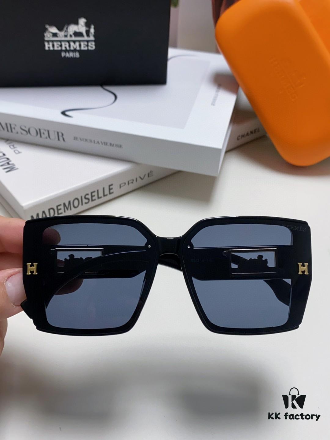 6931ae7accd8ab3d7afa293e Hermes 2024 New Polarized Sunglasses for Women, Fashion Oversized Frame, Slimming Effect, UV Protection, Casual and Versatile Unisex Design