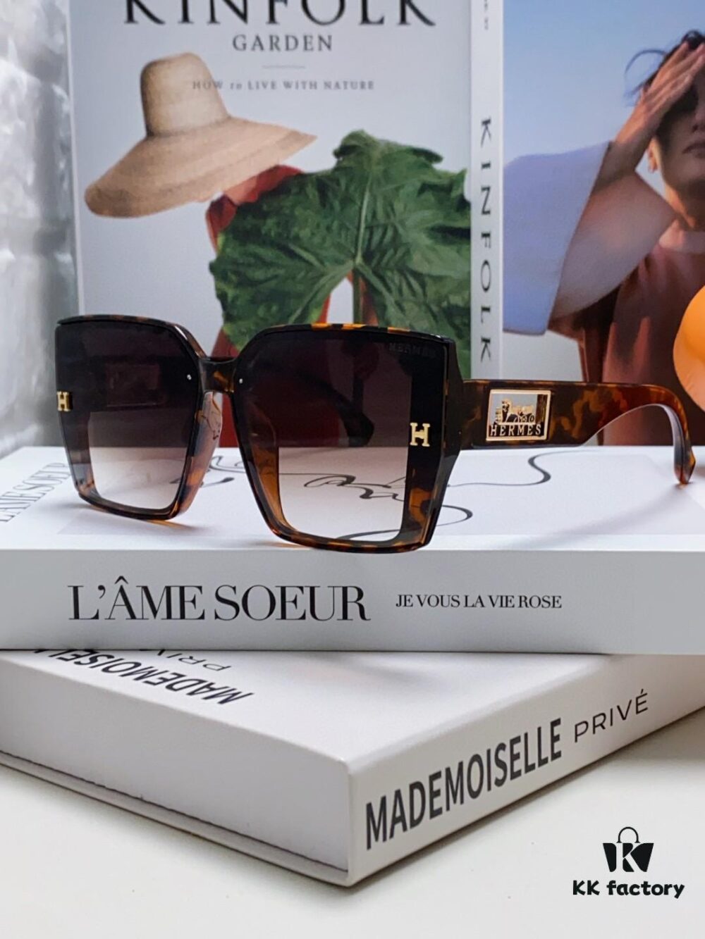 6931ae7accd8ab3d7afa2945 Hermes 2024 New Polarized Sunglasses for Women, Fashionable Oversized Frame, Slimming Effect, UV Protection, Casual and Versatile Sun Glasses