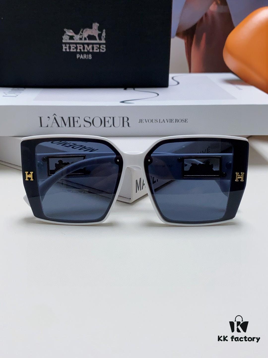 6931ae7bccd8ab3d7afa2955 Hermes 2024 New Arrival Polarized Sunglasses for Women, Fashion Oversized Frame, Slimming Effect, UV Protection, Versatile and Stylish