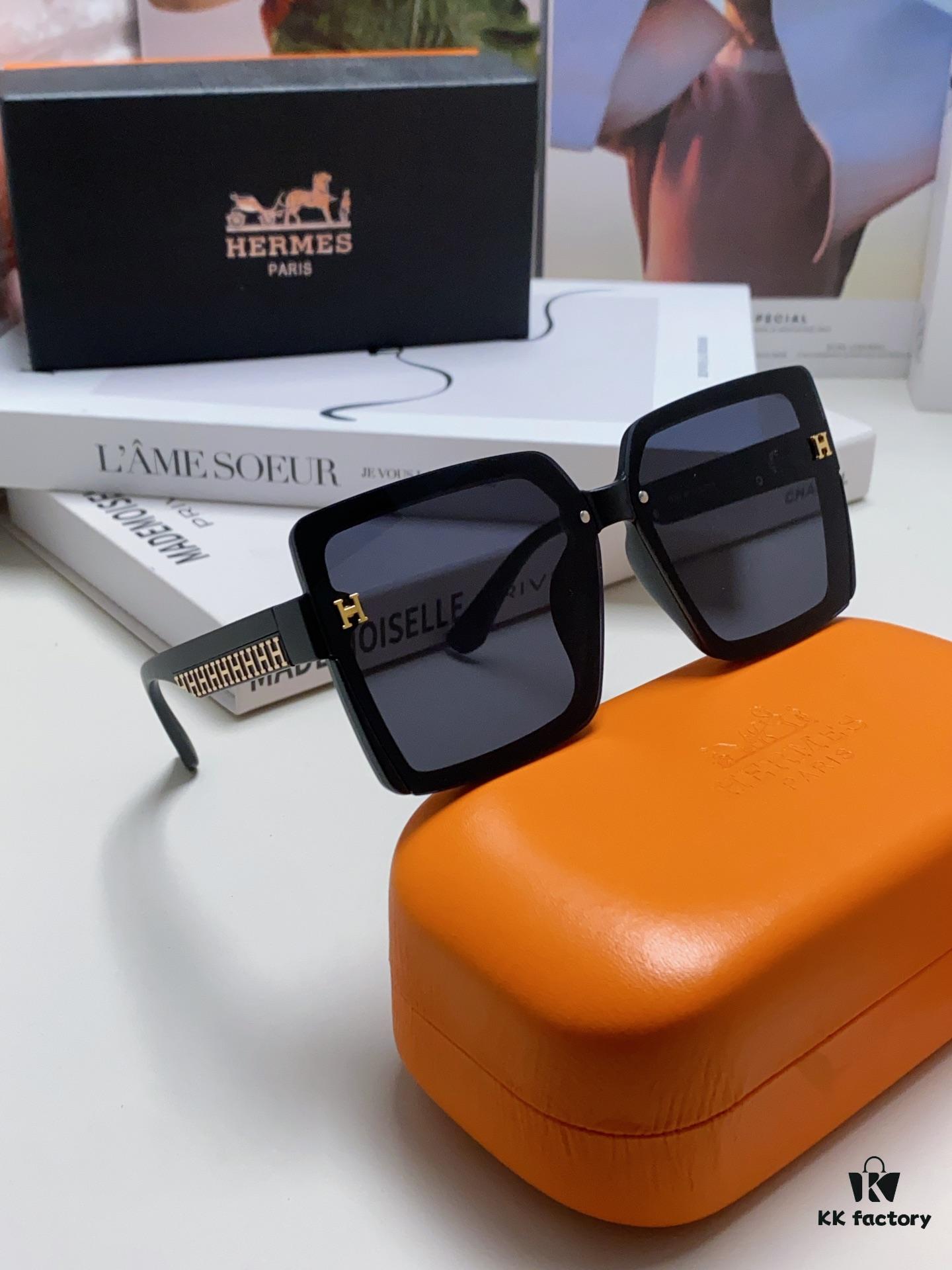 6931ae83ccd8ab3d7afa29c6 Hermes 2024 New Korean-Style Square Women's Sunglasses, Retro Fashion Minimalist Polarized Sunglasses, Unisex Eyewear