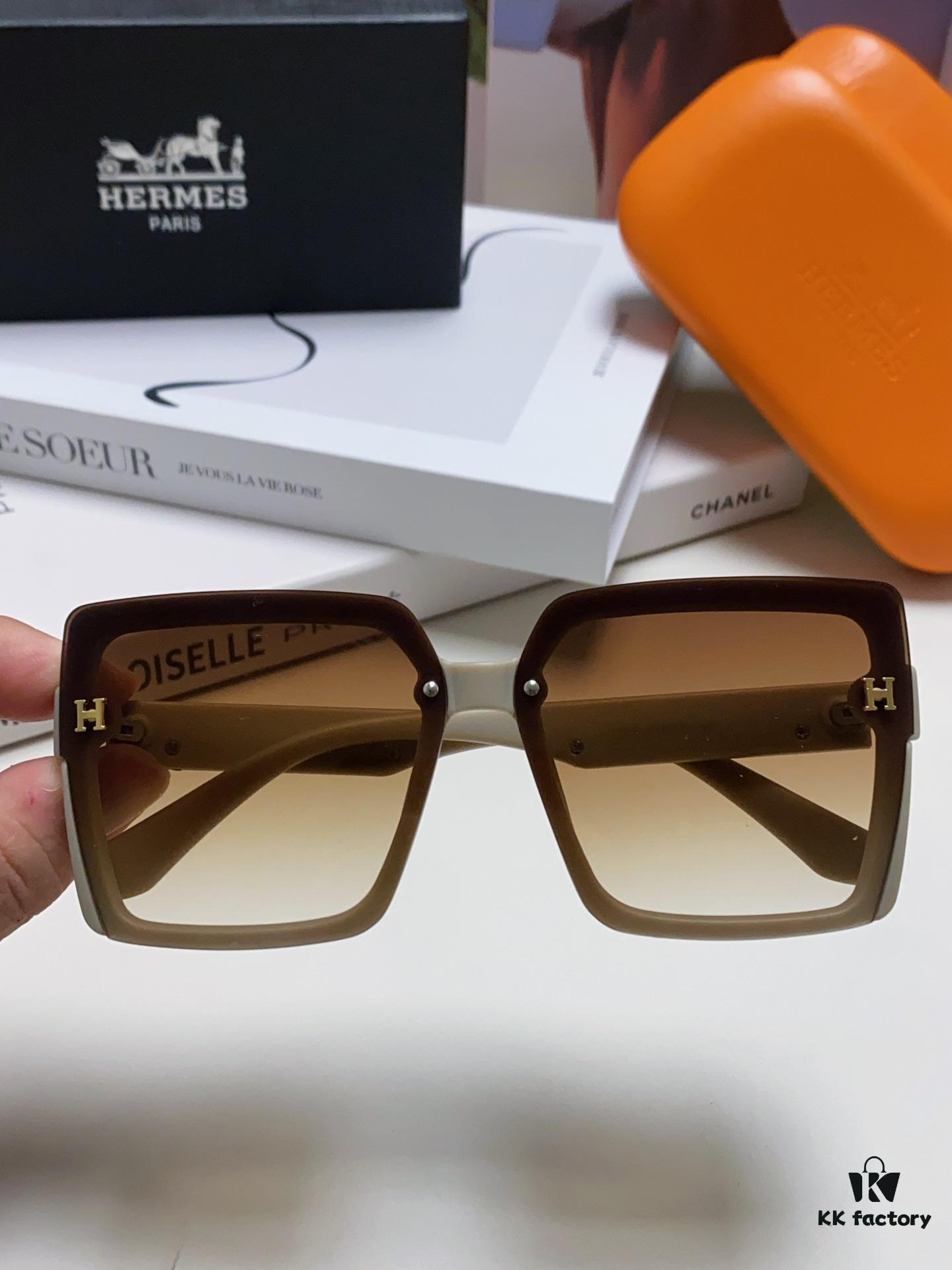 6931ae83ccd8ab3d7afa29cb Hermes 2024 New Korean-Style Square Women's Sunglasses, Retro Fashion Minimalist Polarized Sunglasses, Unisex Eyewear